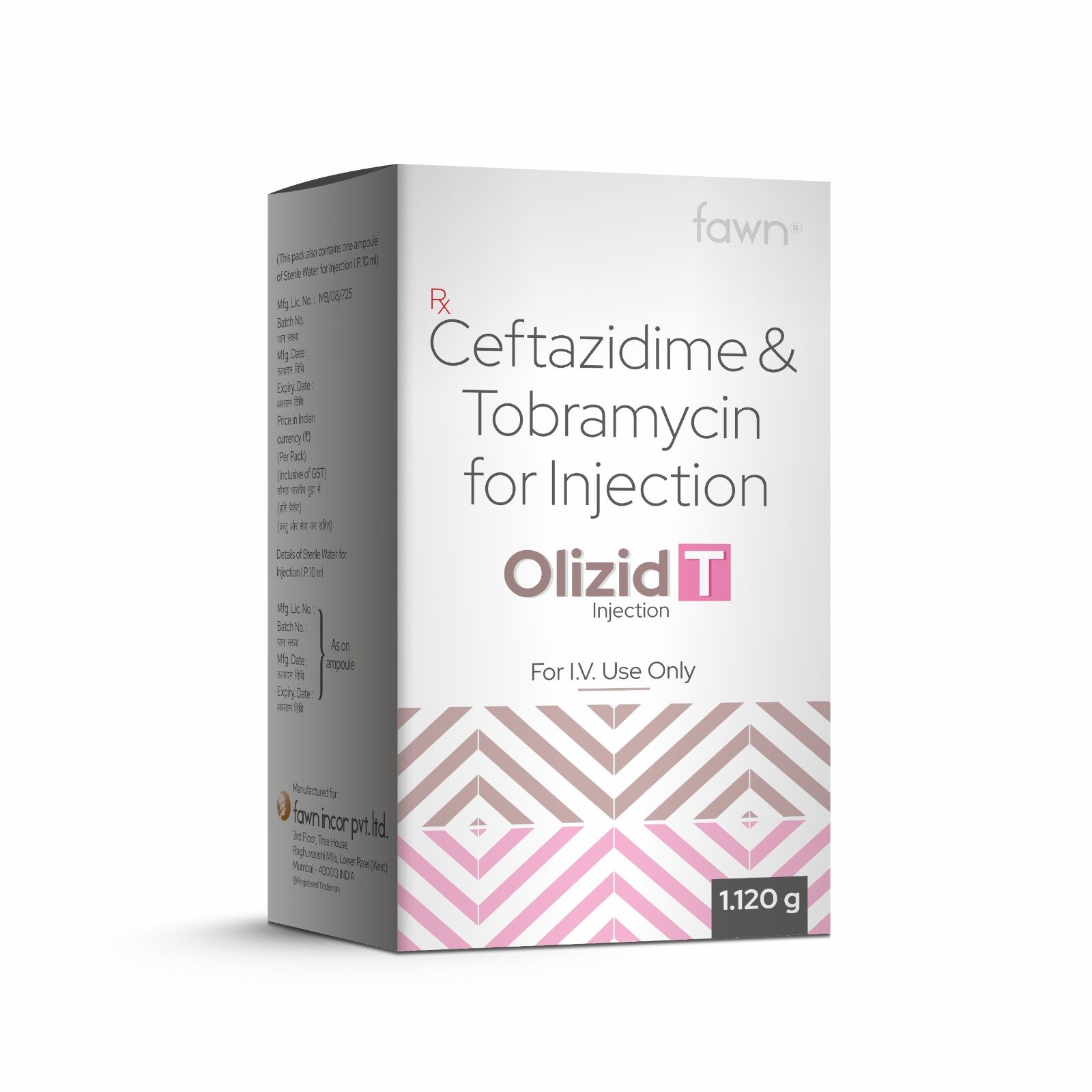 Ceftazidime & Tobramycin for Injection - OLIZID T Injection