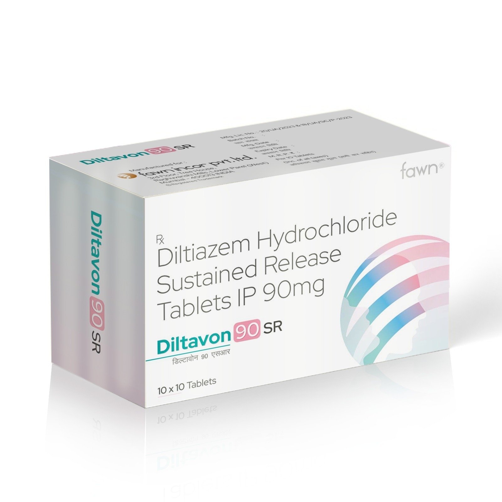 Diltiazem Hydrochloride Sustained Release Tablets IP 90 Mg - DILTAVON 90 SR Tablets