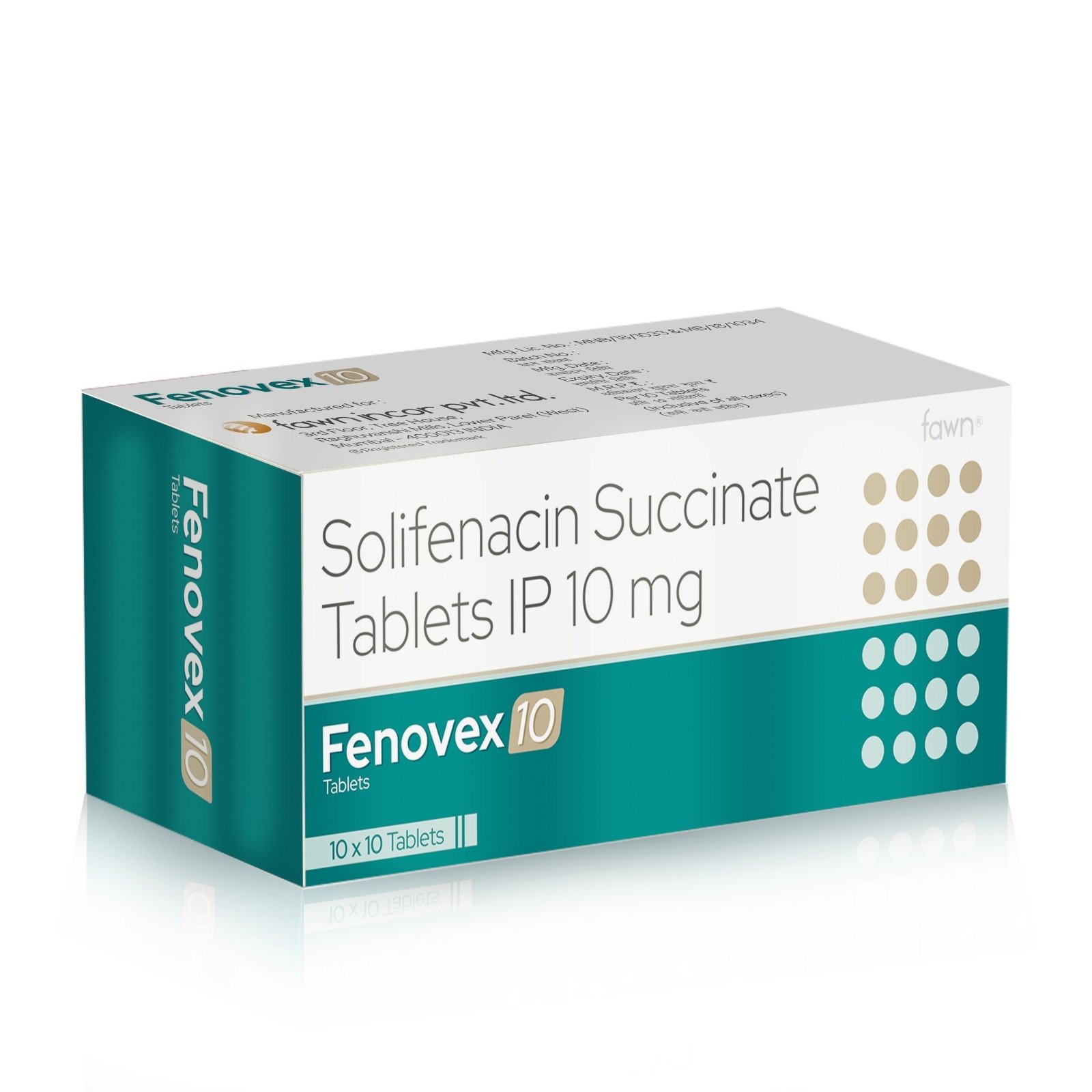 Solifenacin Succinate Tablets IP 10 Mg - FENOVEX 10