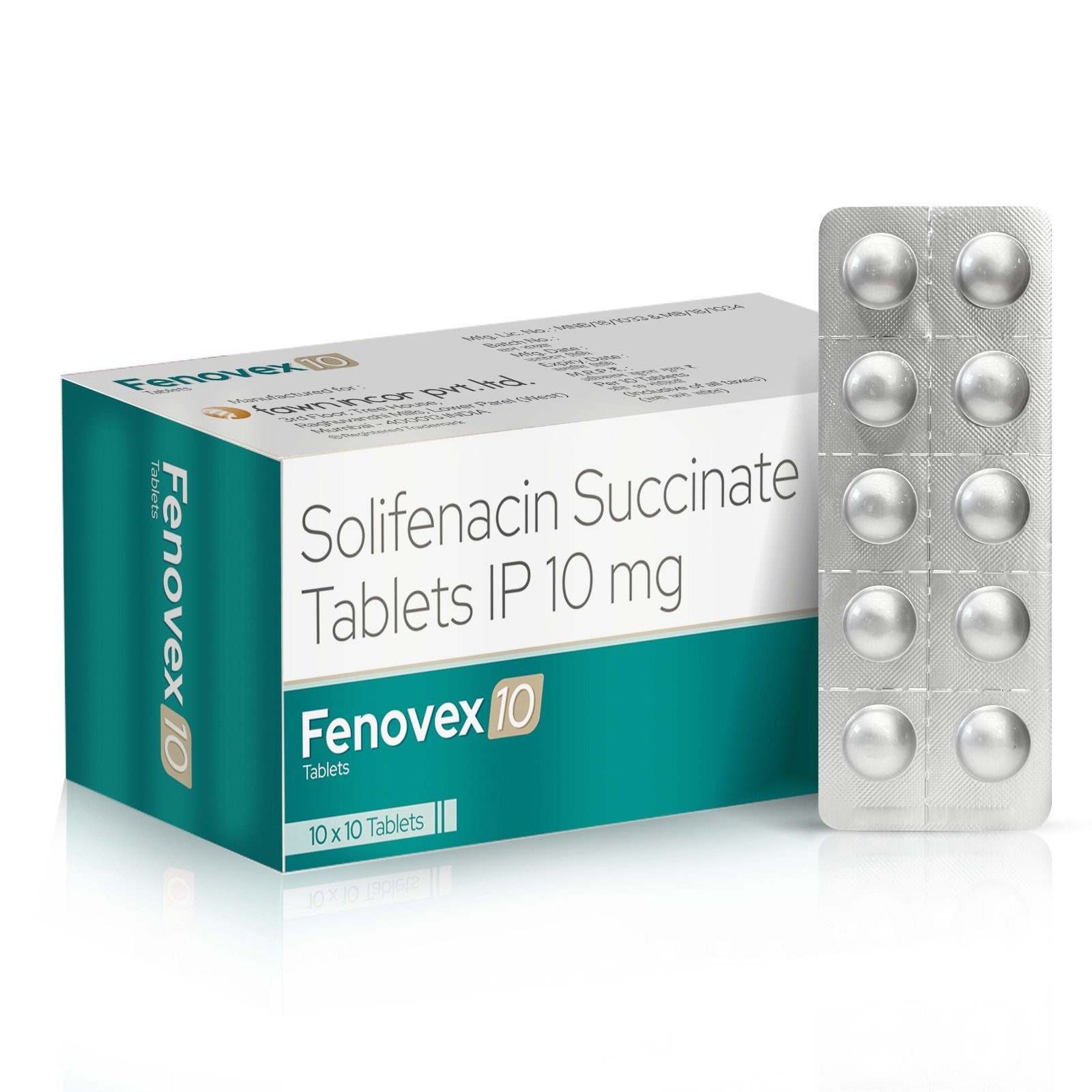 Solifenacin Succinate Tablets IP 10 Mg - FENOVEX 10 image 2