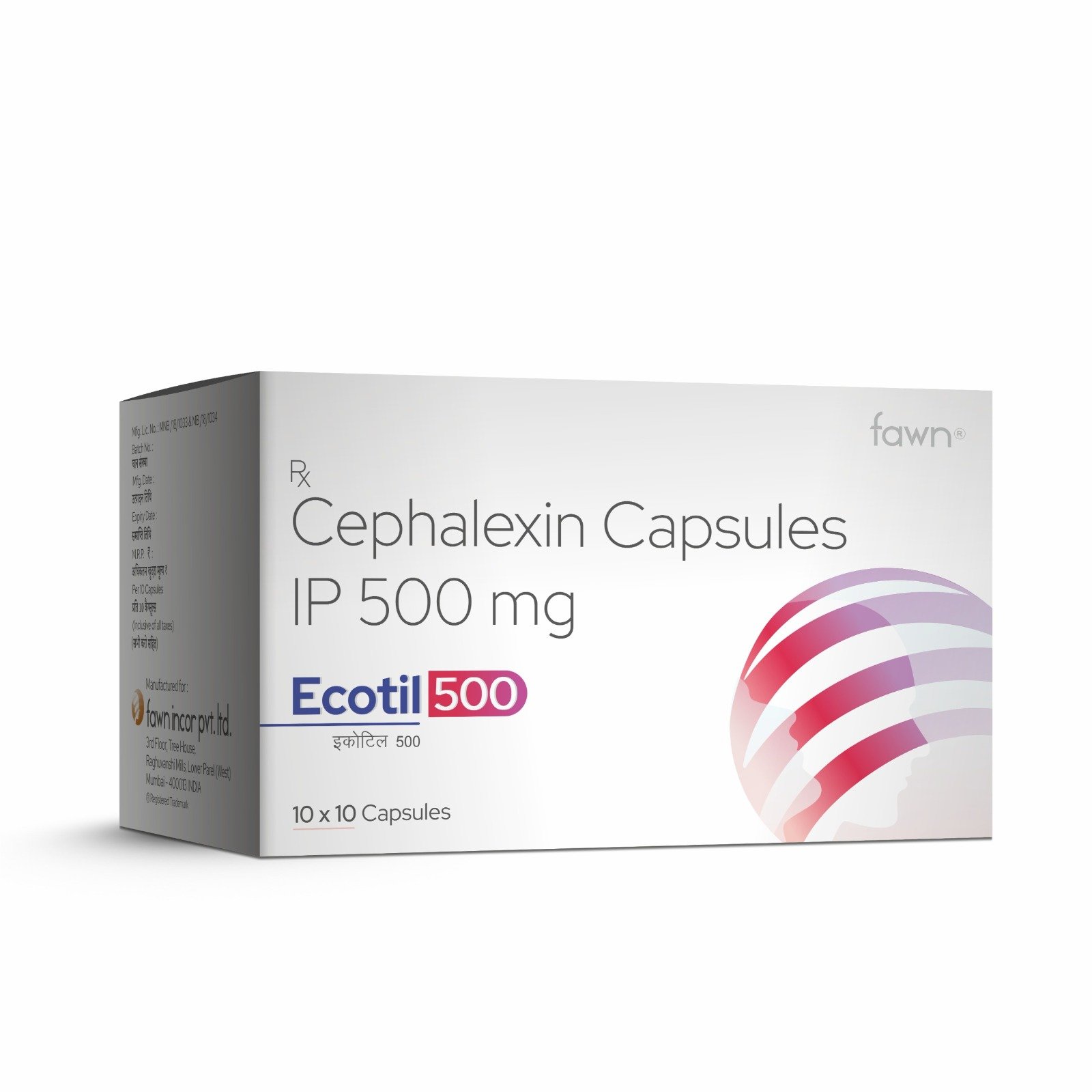 Cephalexin Capsules IP 500 Mg - ECOTIL 500 Capsules