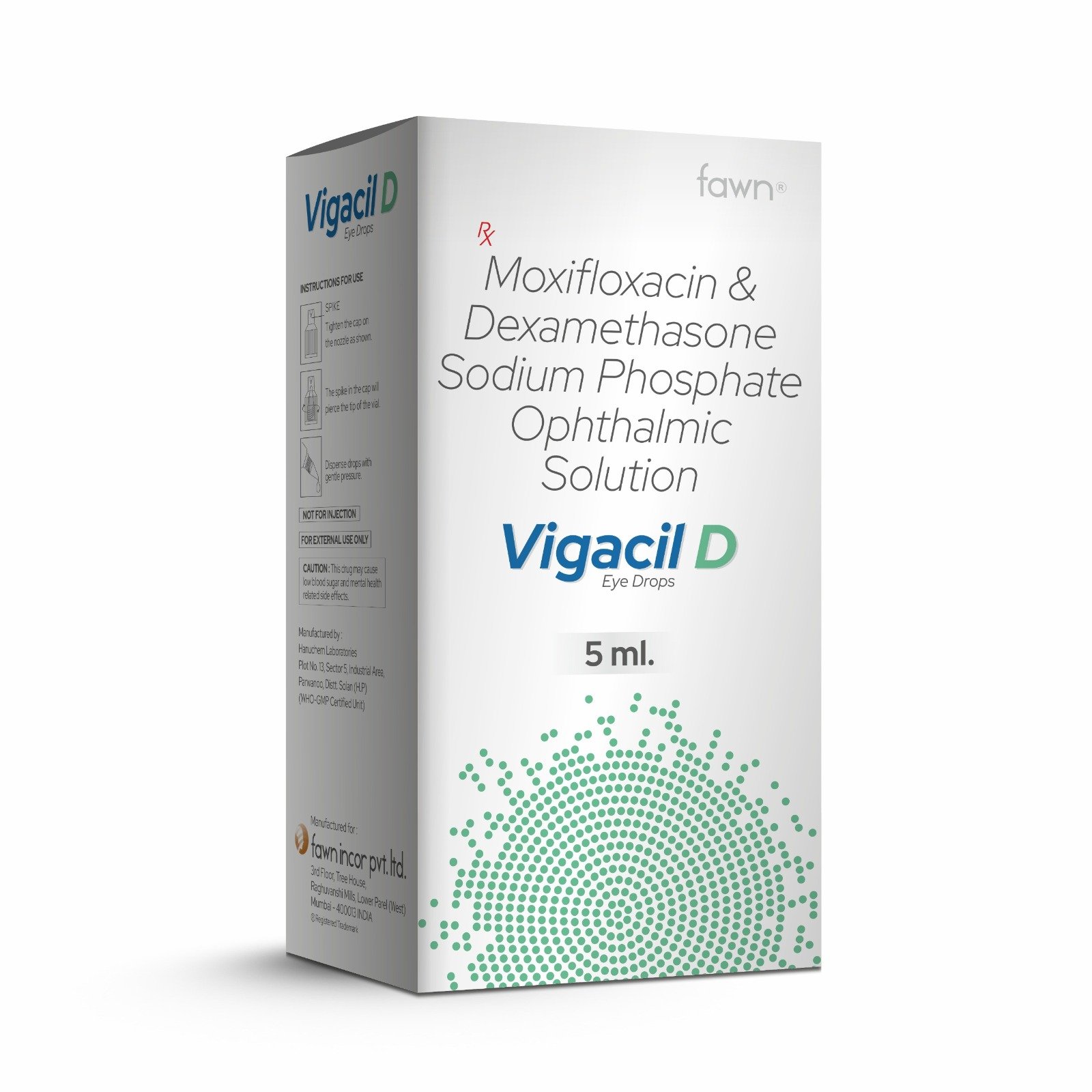 Moxifloxacin & Dexamethasone Sodium Phosphate Ophthalmic Solution - VIGACIL D Eye Drop