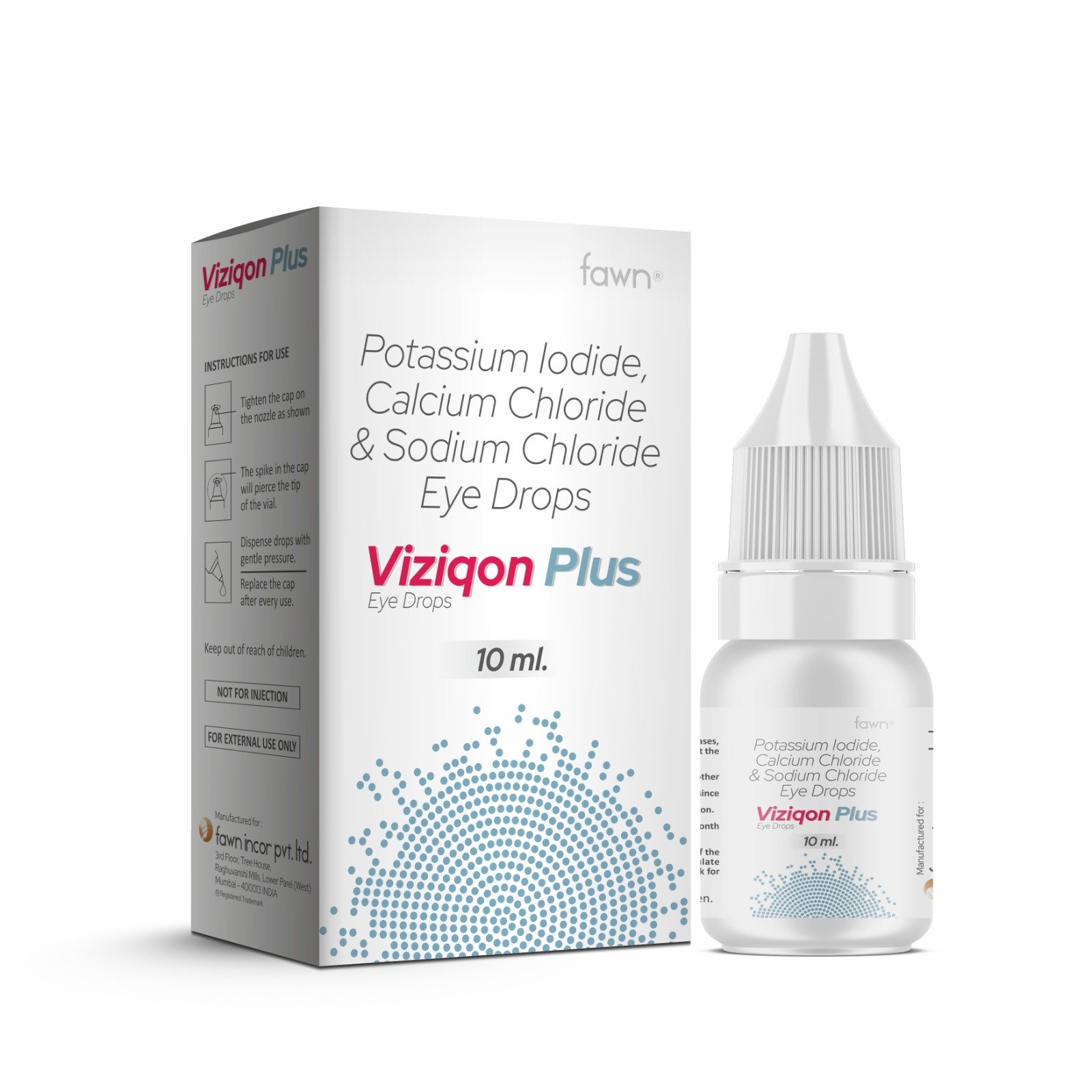 Potassium Iodide, Calcium Chloride & Sodium Chloride Eye Drop - VIZIQON PLUS Eye Drop
