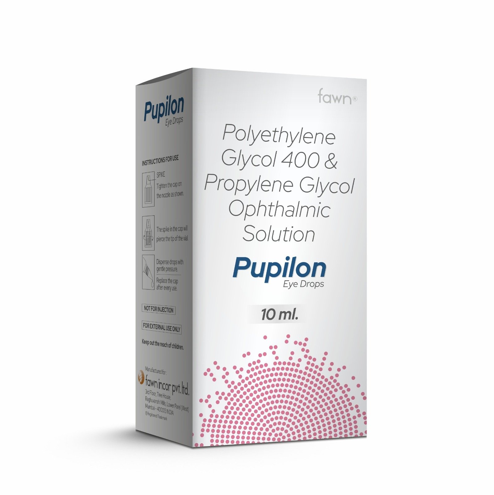 PUPILON Eye Drop - Polyethylene Glycol 400 & Propylene Glycol Ophthalmic Solution