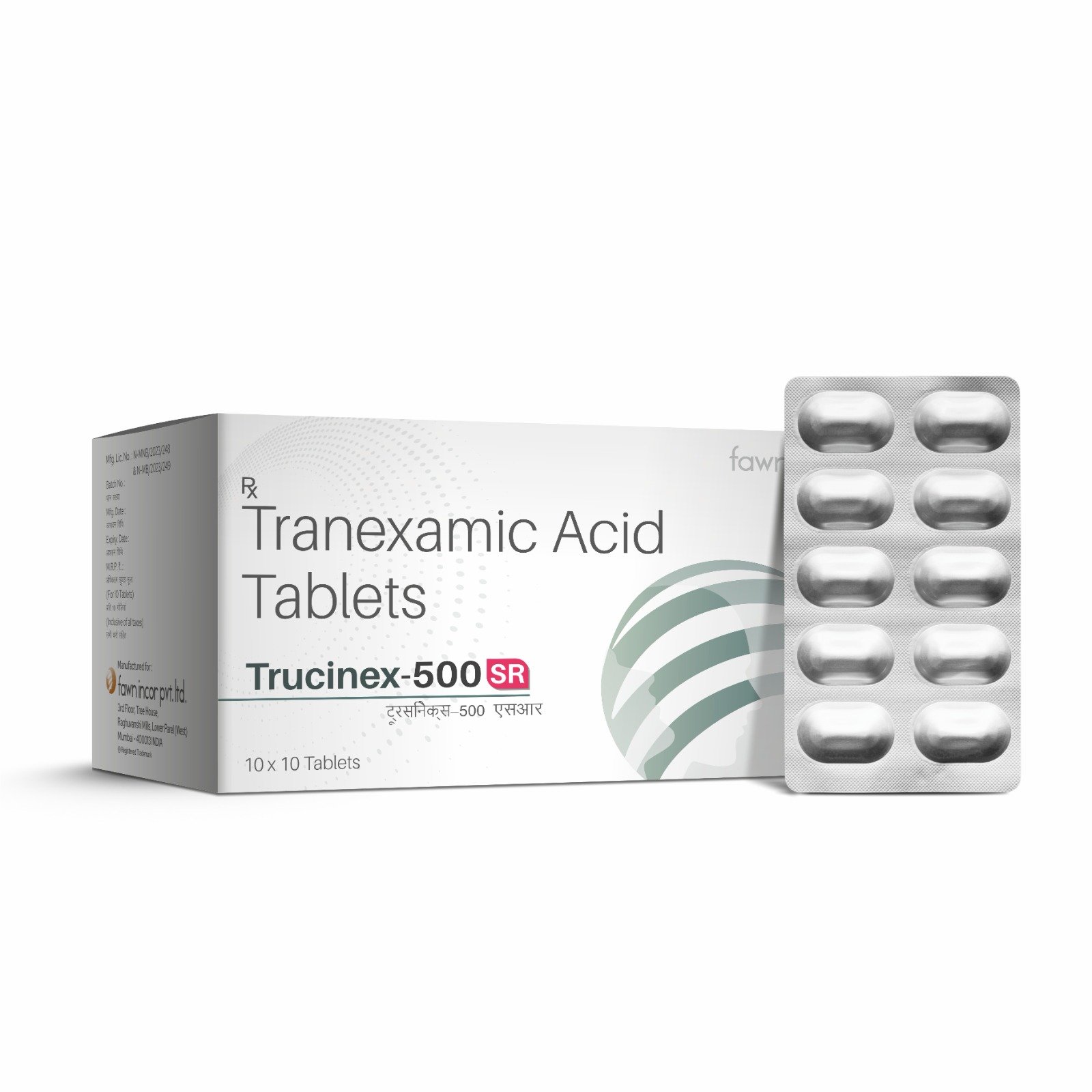TRUCINEX 500 SR - Tranexamic Acid Tablet IP 500 Mg