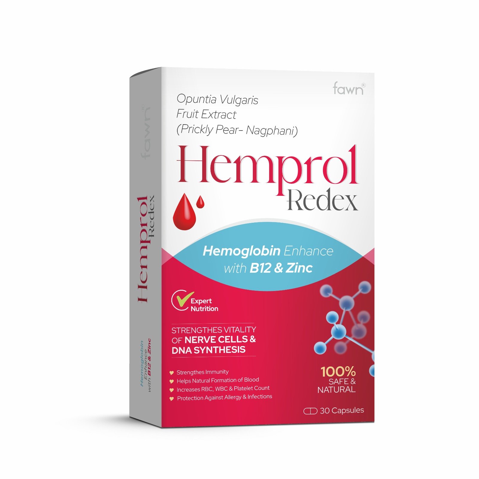 Hemoglobin Enhance with B12 & Zinc Capsules - HEMPROL REDEX