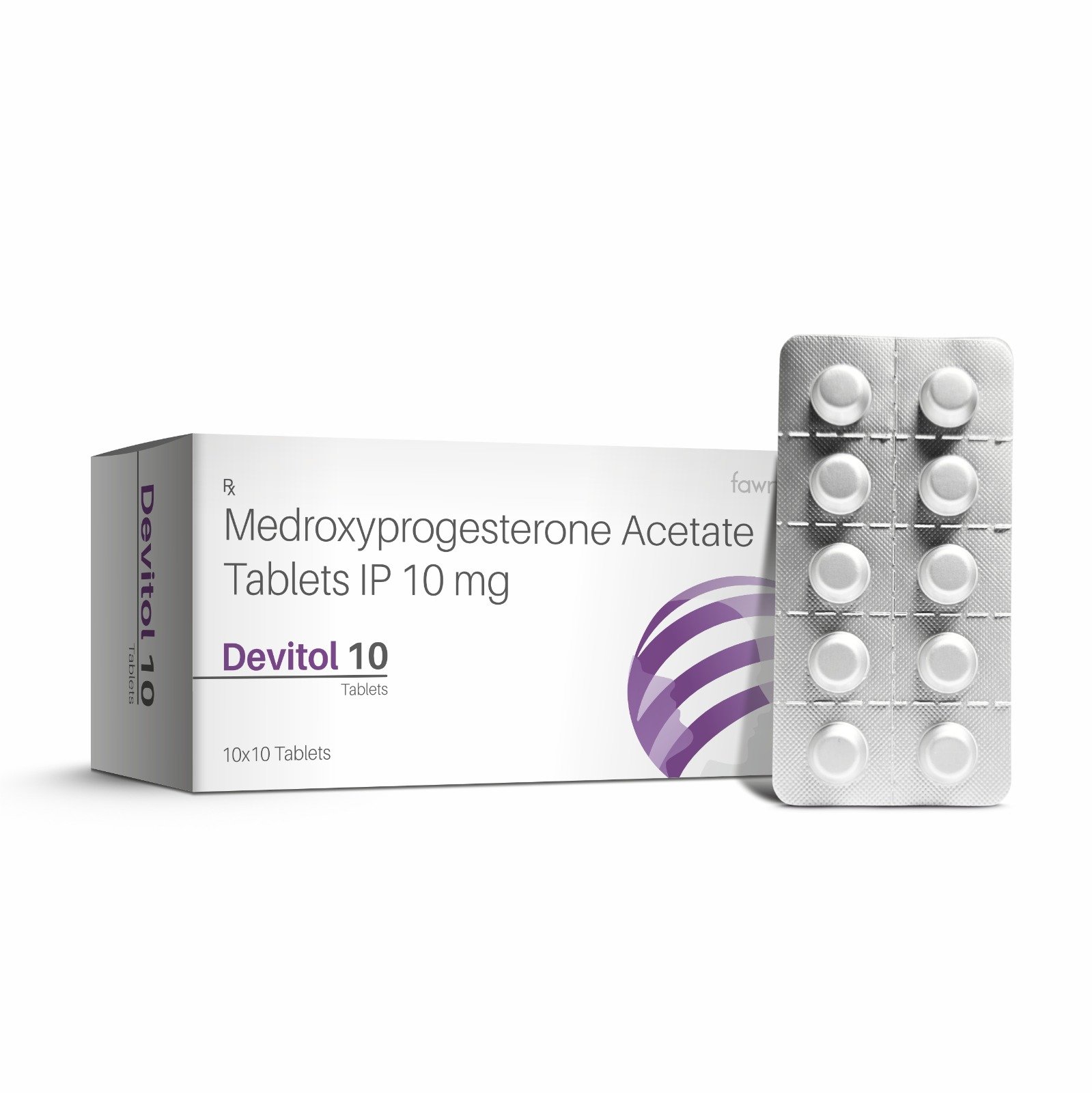 Medroxyprogesterone Acetate Tablets 10 Mg - DEVITOL 10