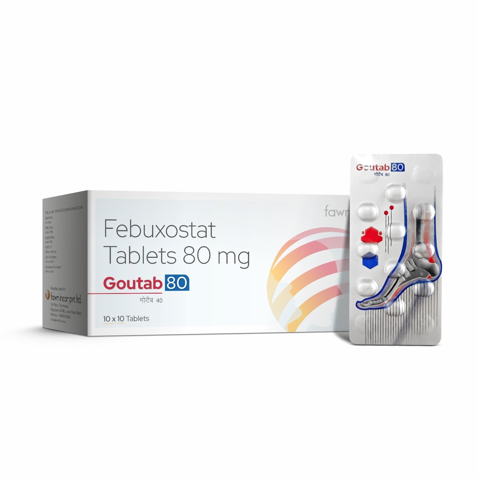 Febuxostat Tablets 80 Mg - GOUTAB 80 Tablets image 2