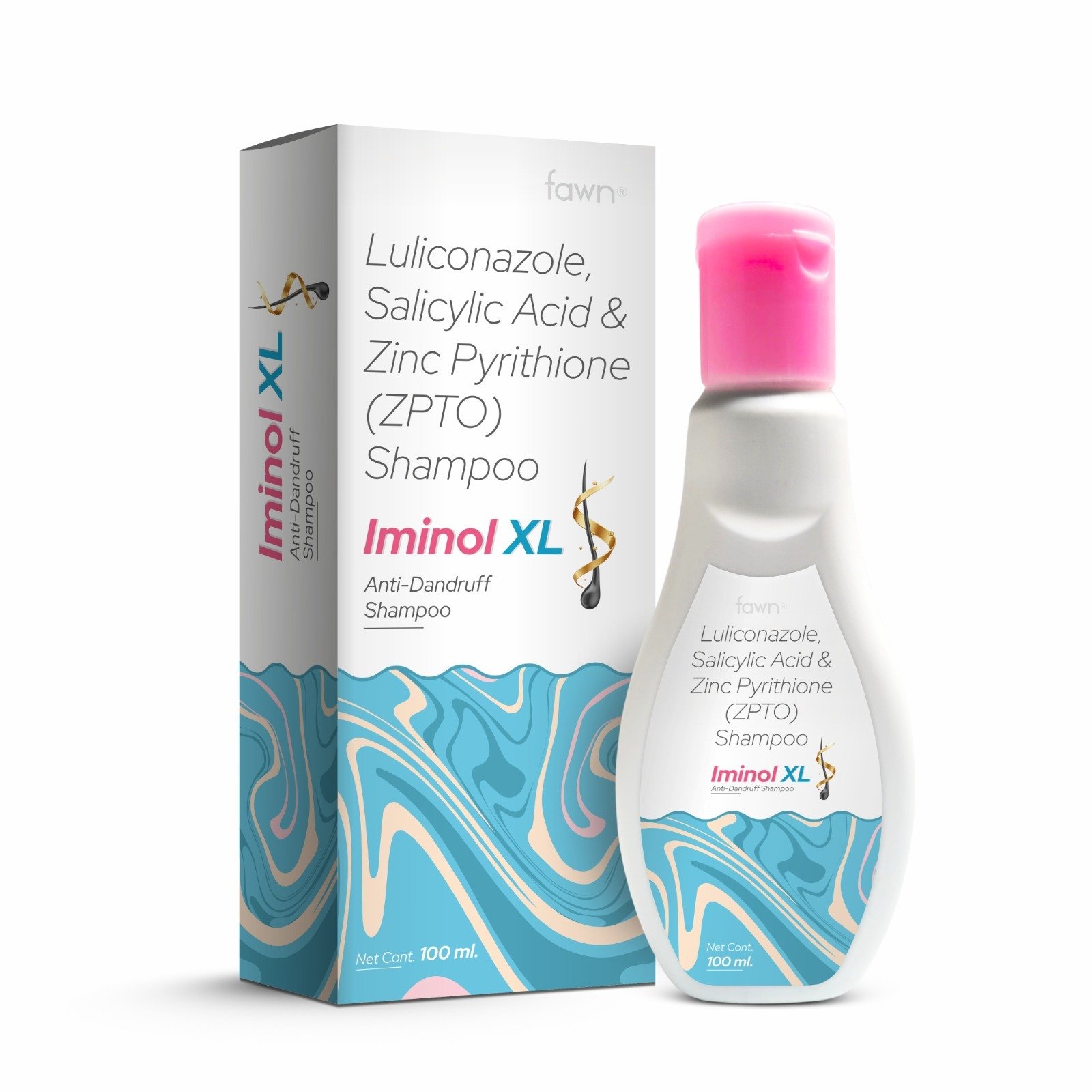Luliconazole, Salicylic Acid & Zinc Pyrithione Shampoo - IMINOL XL Shampoo