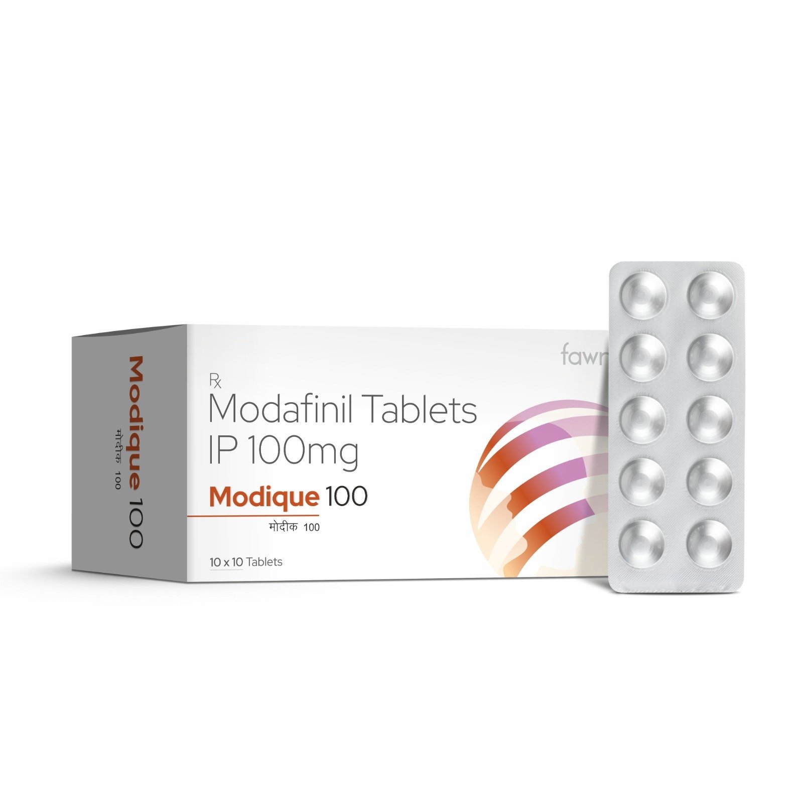 Modafinil Tablets IP 100 MG - MODIQUE 100 Tablets