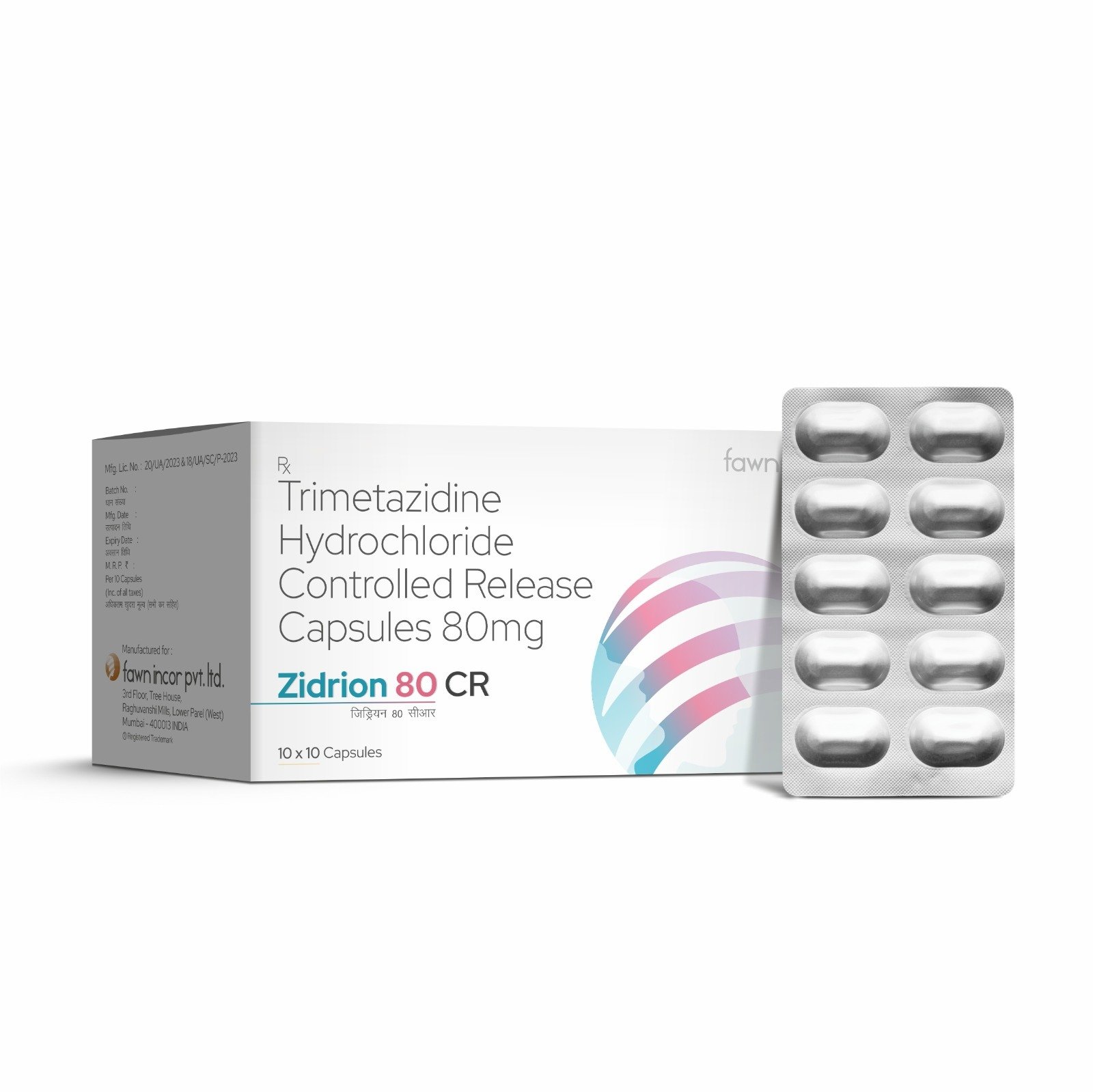 Trimetazidine Hydrochloride Controlled Release 80 Mg - ZIDRION 80 CR Capsules