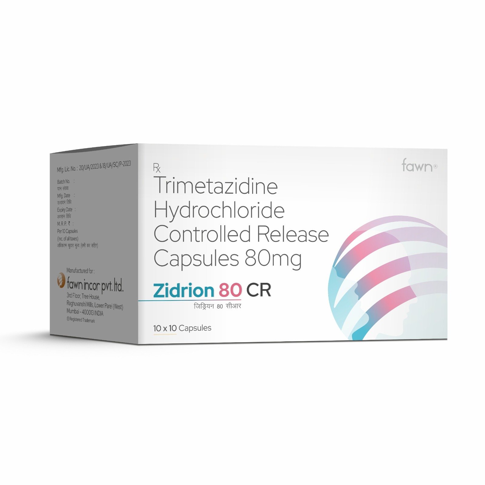 Trimetazidine Hydrochloride Controlled Release 80 Mg - ZIDRION 80 CR Capsules