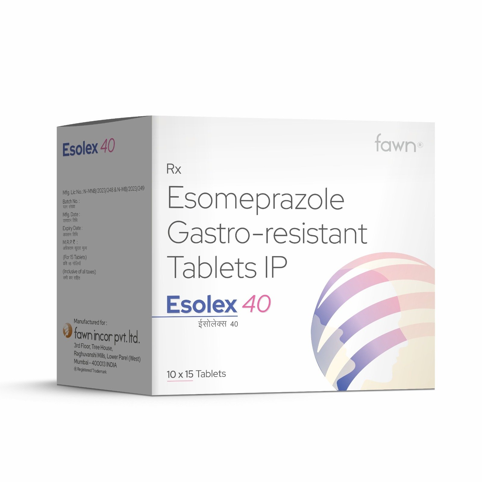 Esomeprazole Gastro Resistant Tablets IP 40 Mg - ESOELX 40 Tablets