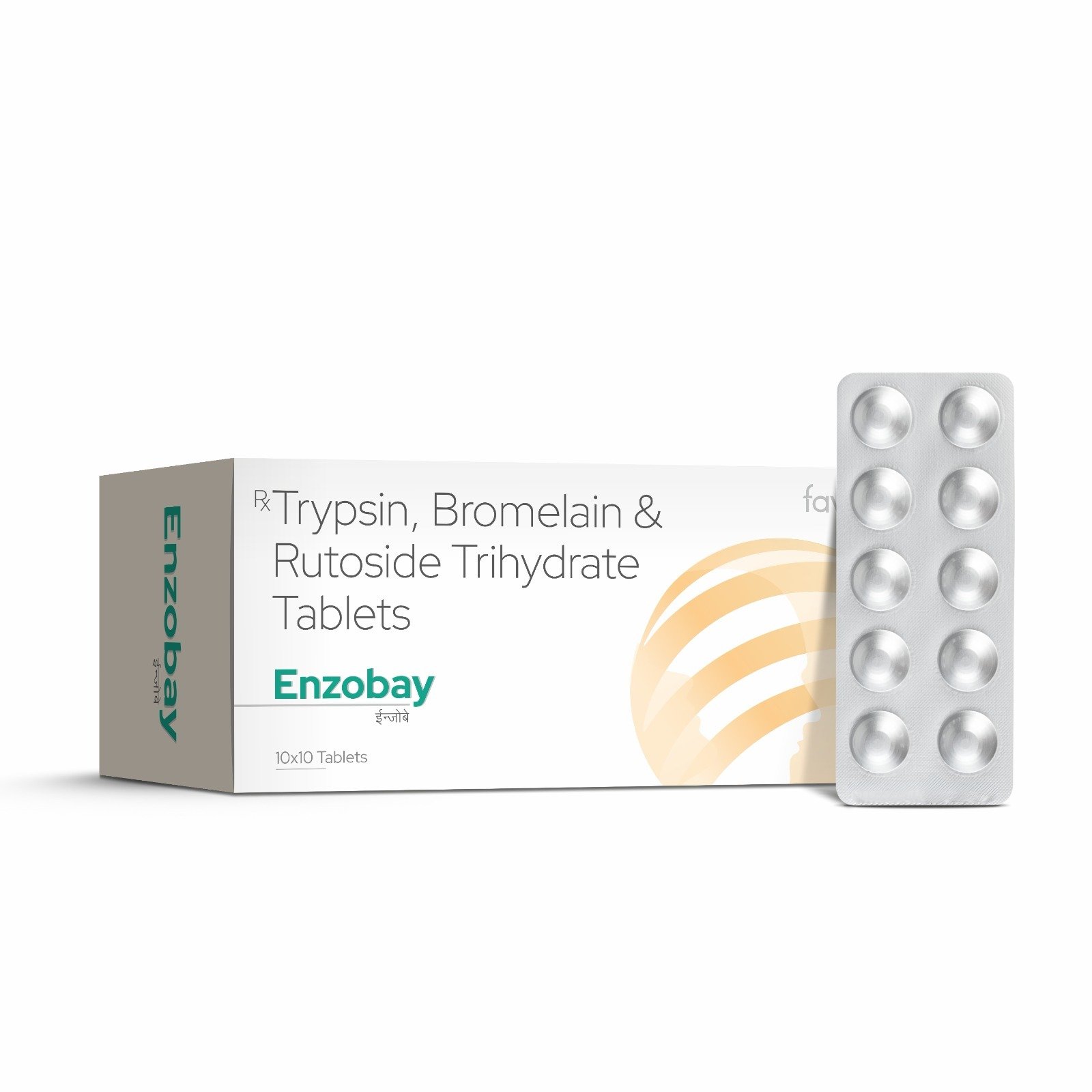 Trypsin Bromelain & Rutoside Trihydrate Tablets - ENZOBAY Tablets