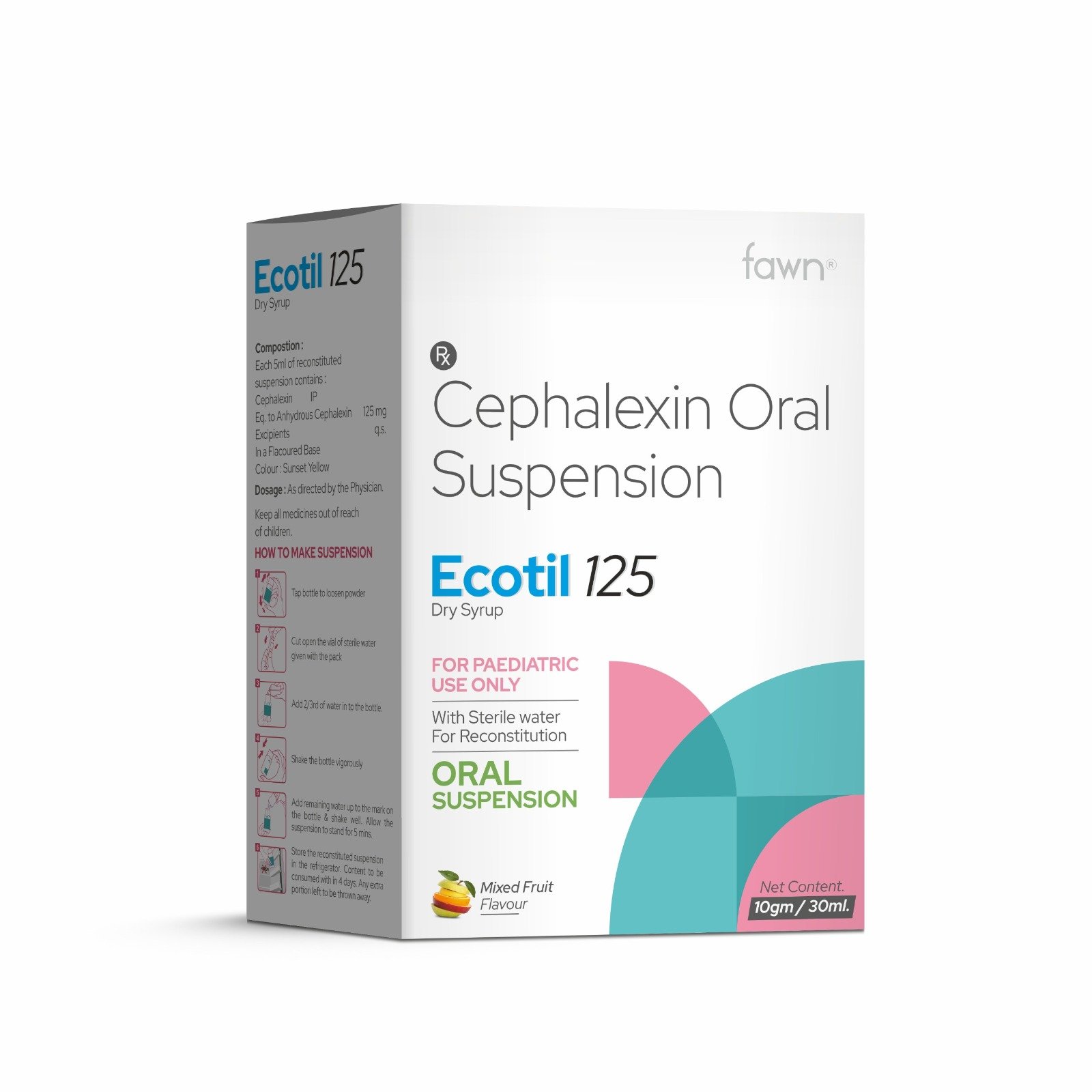 Cephalexin Oral Suspension - ECOTIL 125 Dry Syrup