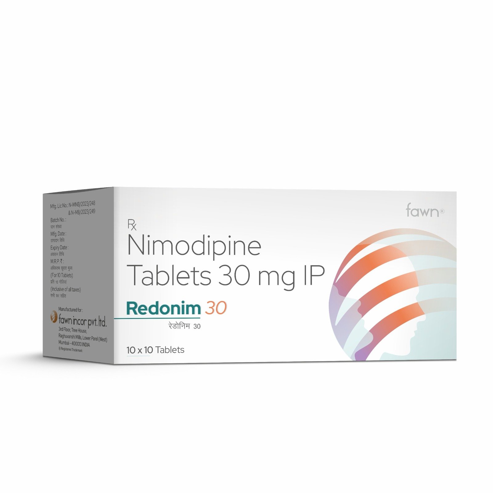 Nimodipine Tablets IP 30 Mg - REDONIM 30 Tablets