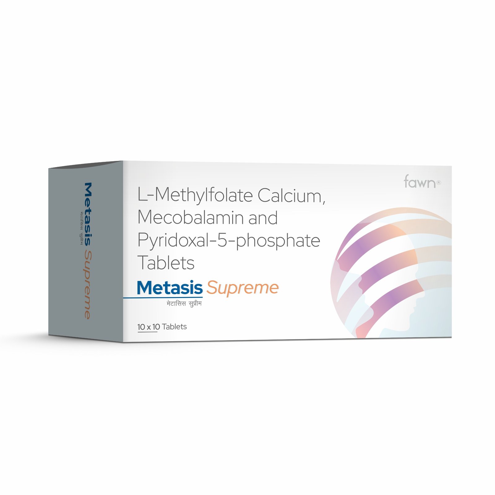 L-Methylfolate Calcium, Methylcobalamin & Pyridoxal-5-Phosphate Tablets - METASIS SUPEREME Tablets