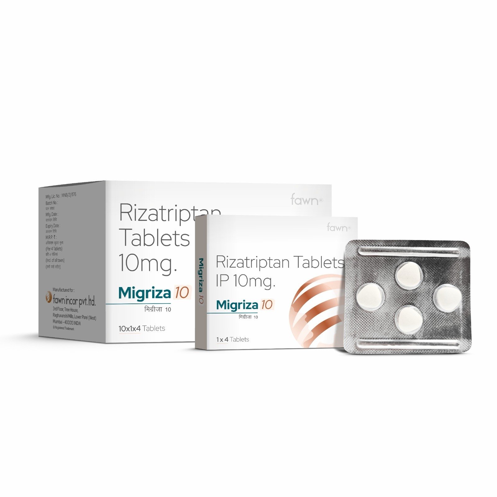 Rizatriptan Tablets 10 Mg - MIGRIZA 10 Tablets