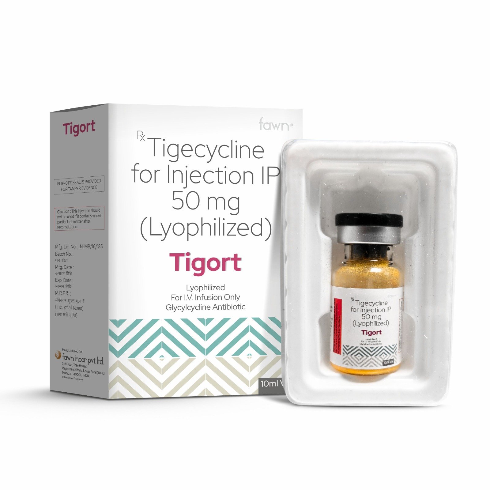 Tygacil Injection IP 50 Mg - TIGORT Injection