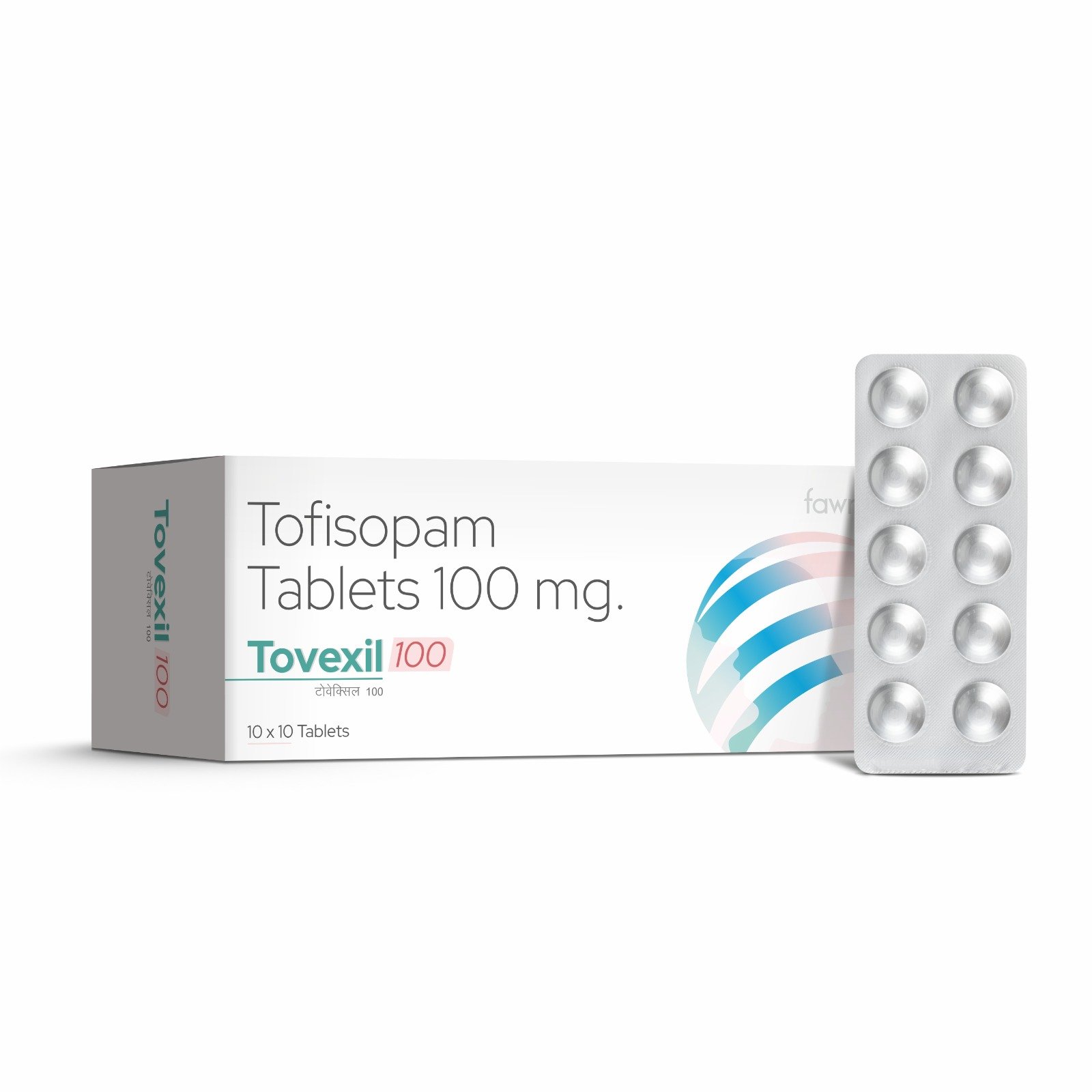 Tofisopam Tablets 100 Mg - TOVEXIL 100 Tablet