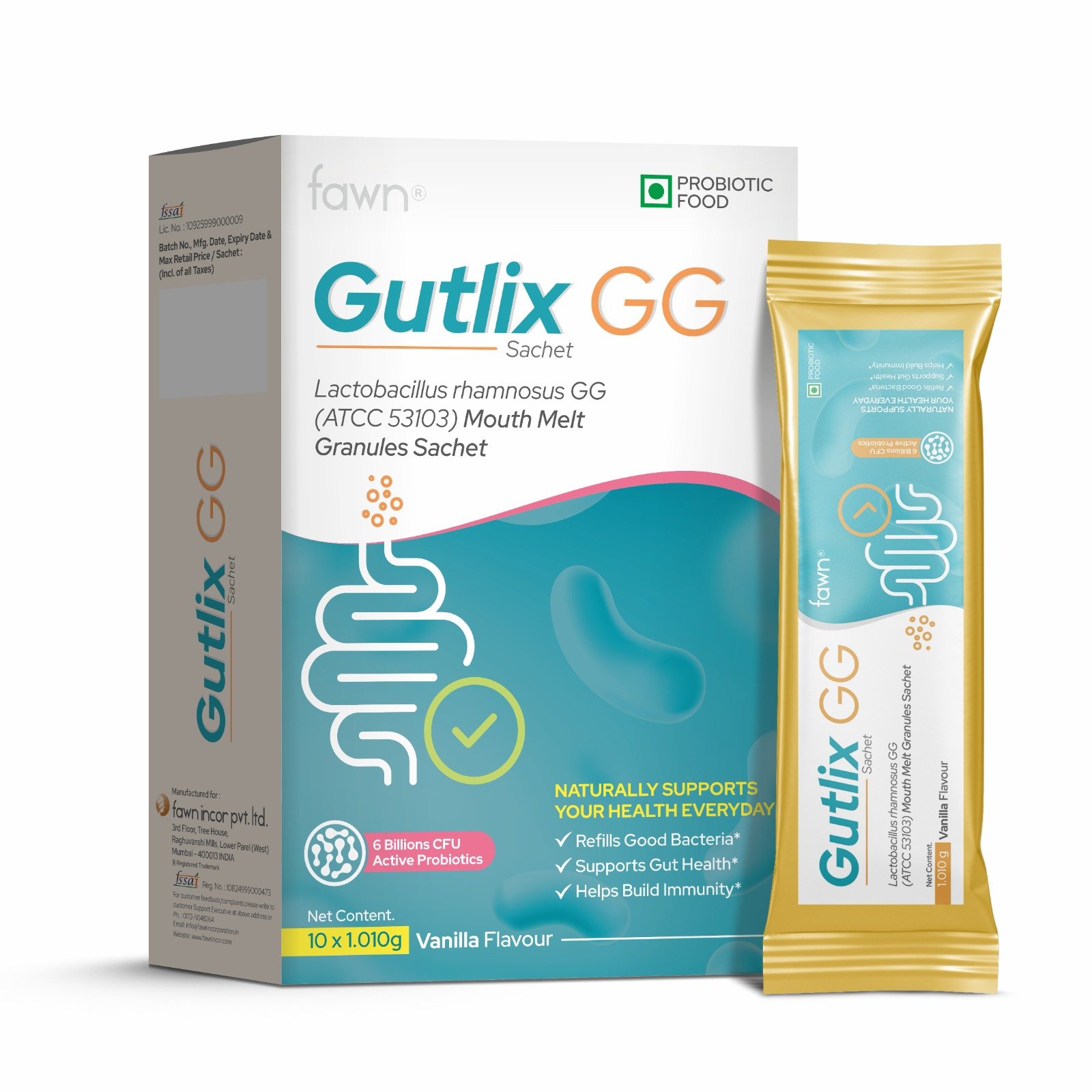 Lactobacillus rhamnosus GG ATCC 53103 - GUTLIX GG Sachet