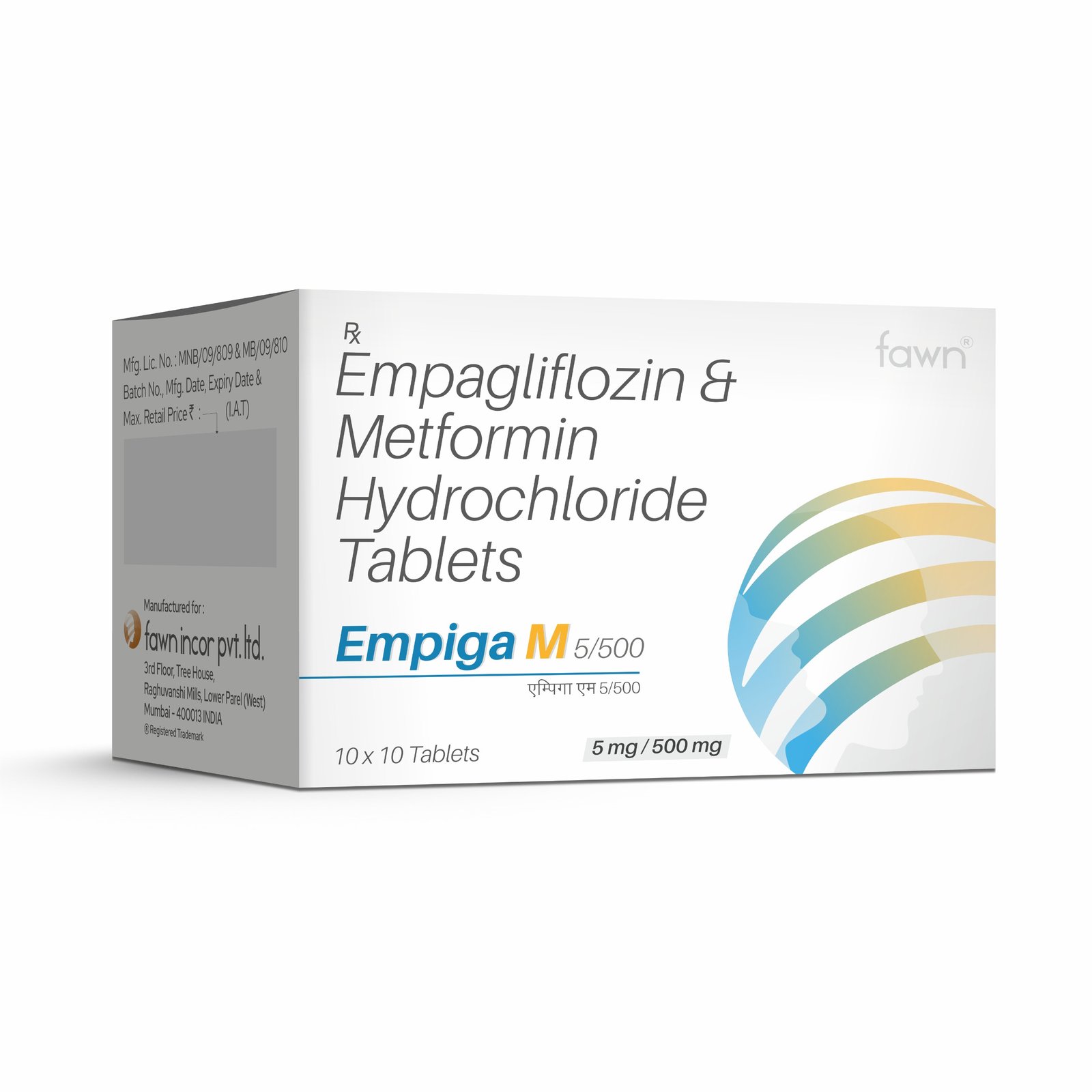 Empagliflozin 5 MG + Metformin 500 MG Tablets - EMPIGA M 5/500 Tablets