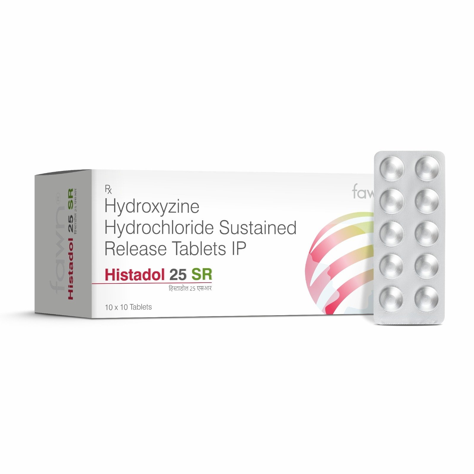 Hydroxyzine Hydrochloride Sustained Release Tablets - HISTADOL 25 SR Tablets image 2