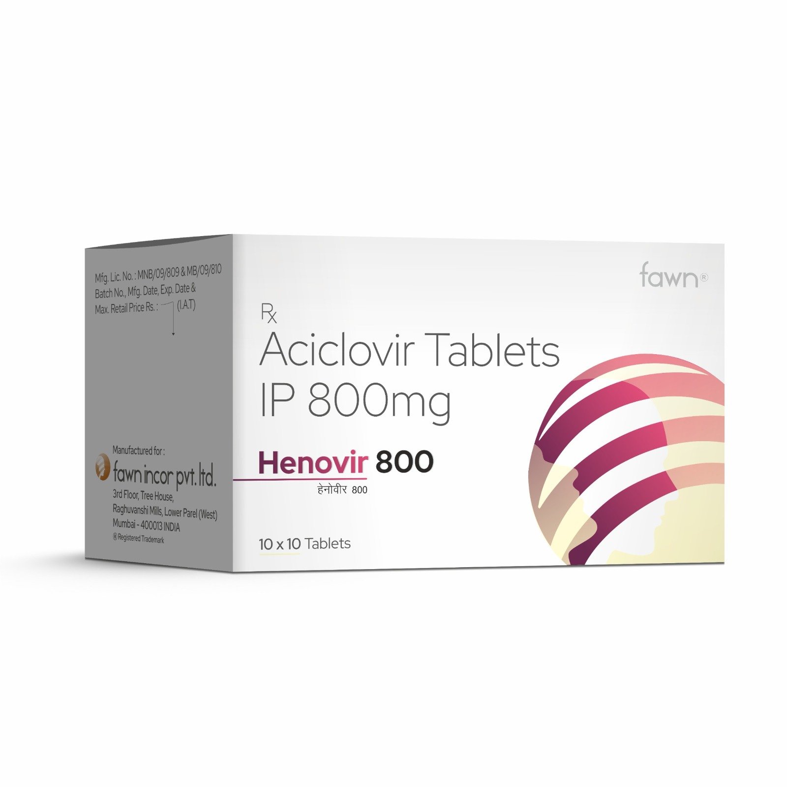 Acyclovir Tablets IP 800 Mg - HENOVIR 800