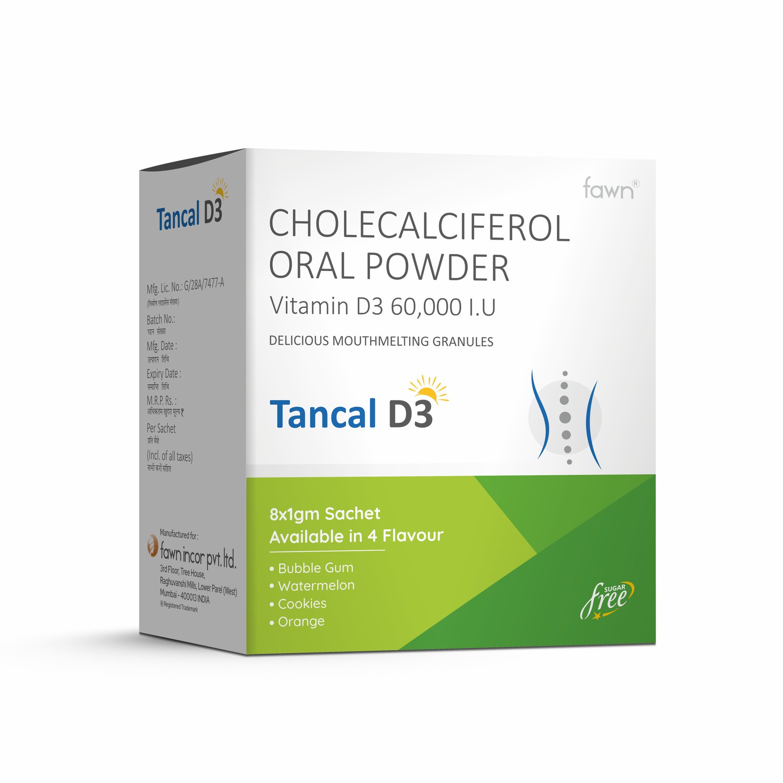 Cholecalciferol Oral Powder - TANCAL D3 Sachets