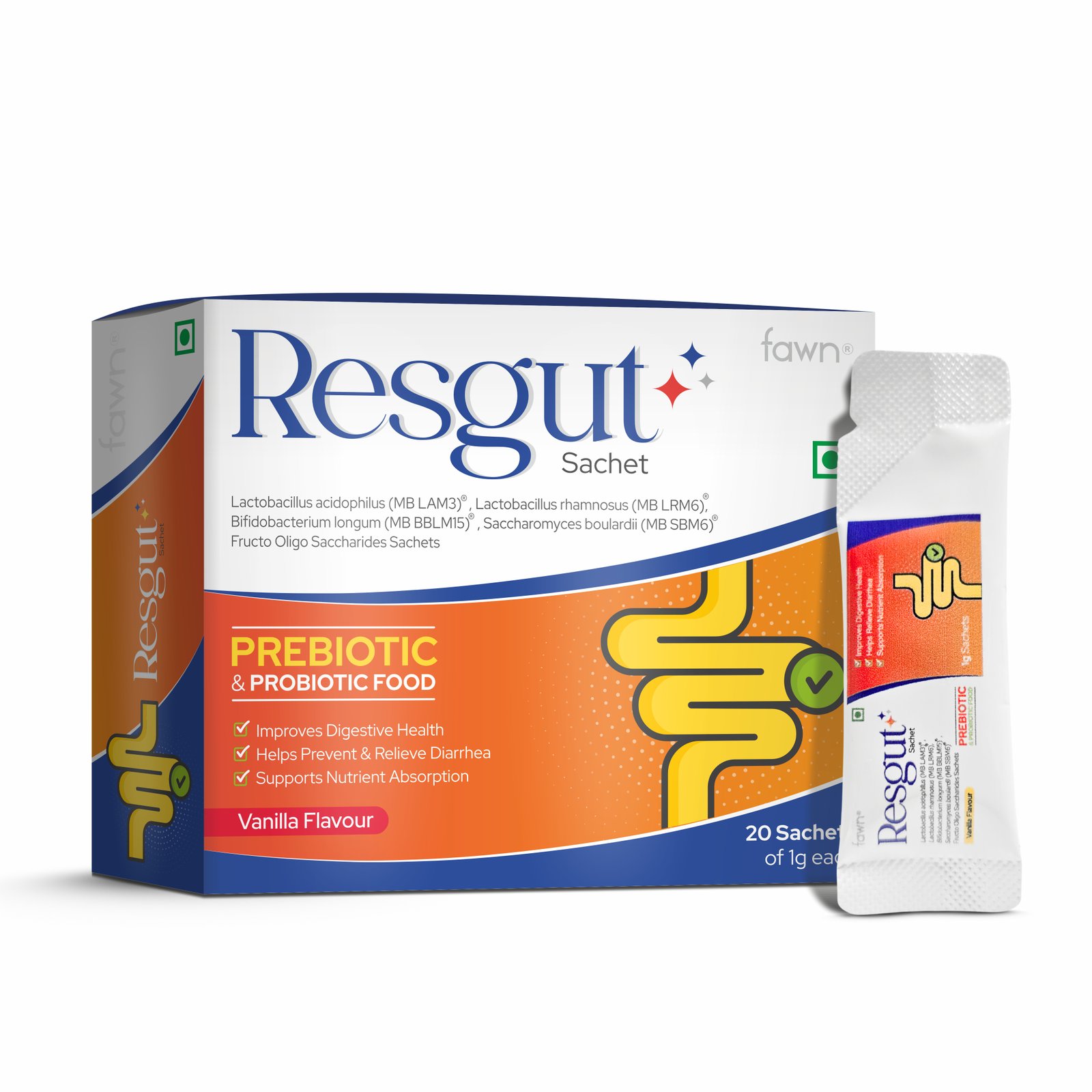 Prebiotic & Probiotic Sachet - RESGUT Sachet image 2
