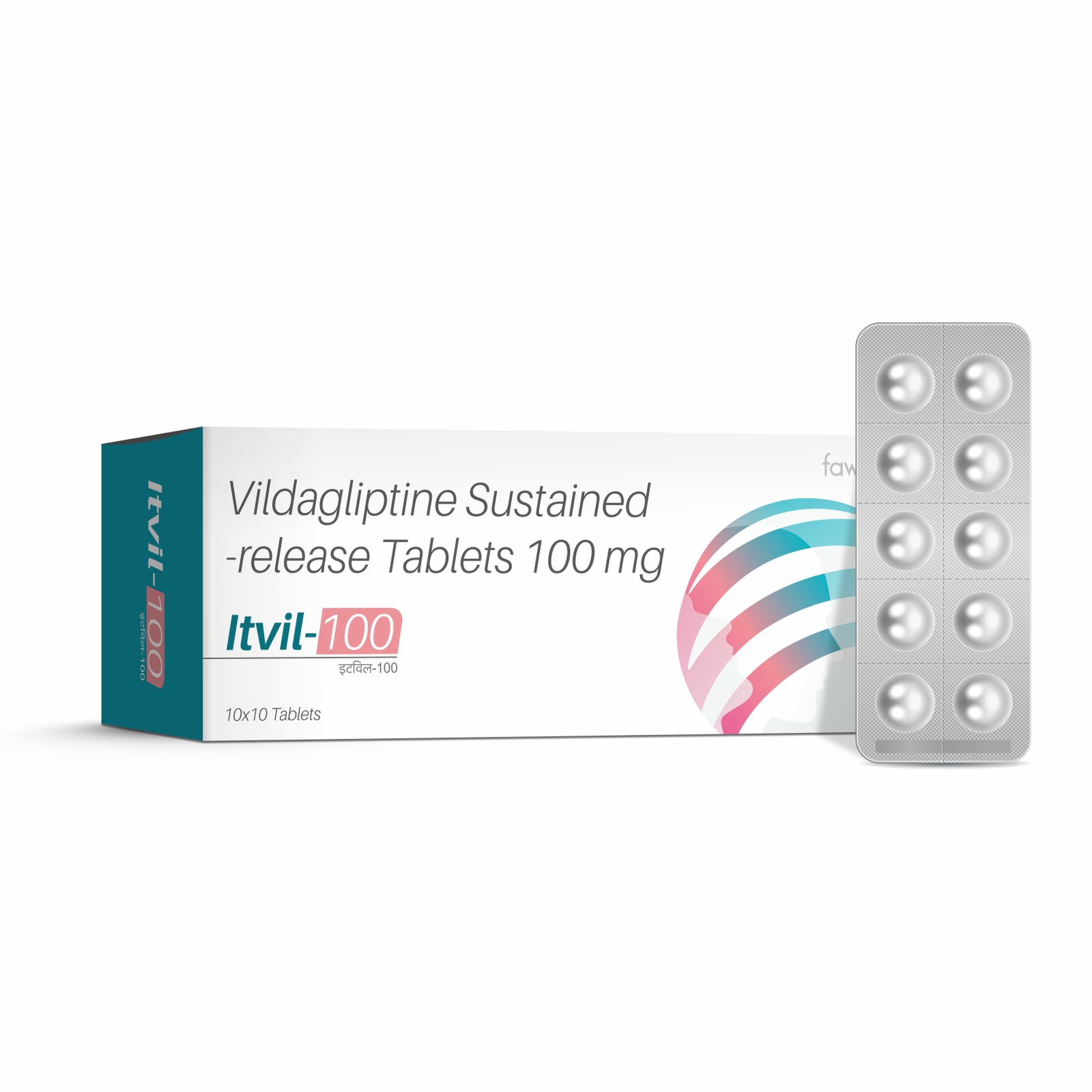Vildagliptin Sustained Release Tablets 100 Mg - ITVIL 100 image 2