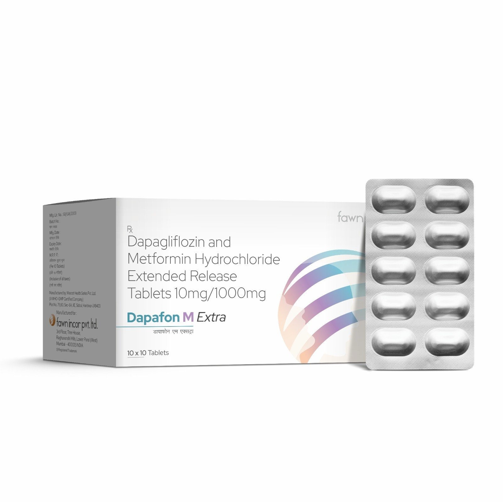 Dapagliflozin & Metformin Hydrochloride Extended Release Tablets - DAPAFON M EXTRA image 2