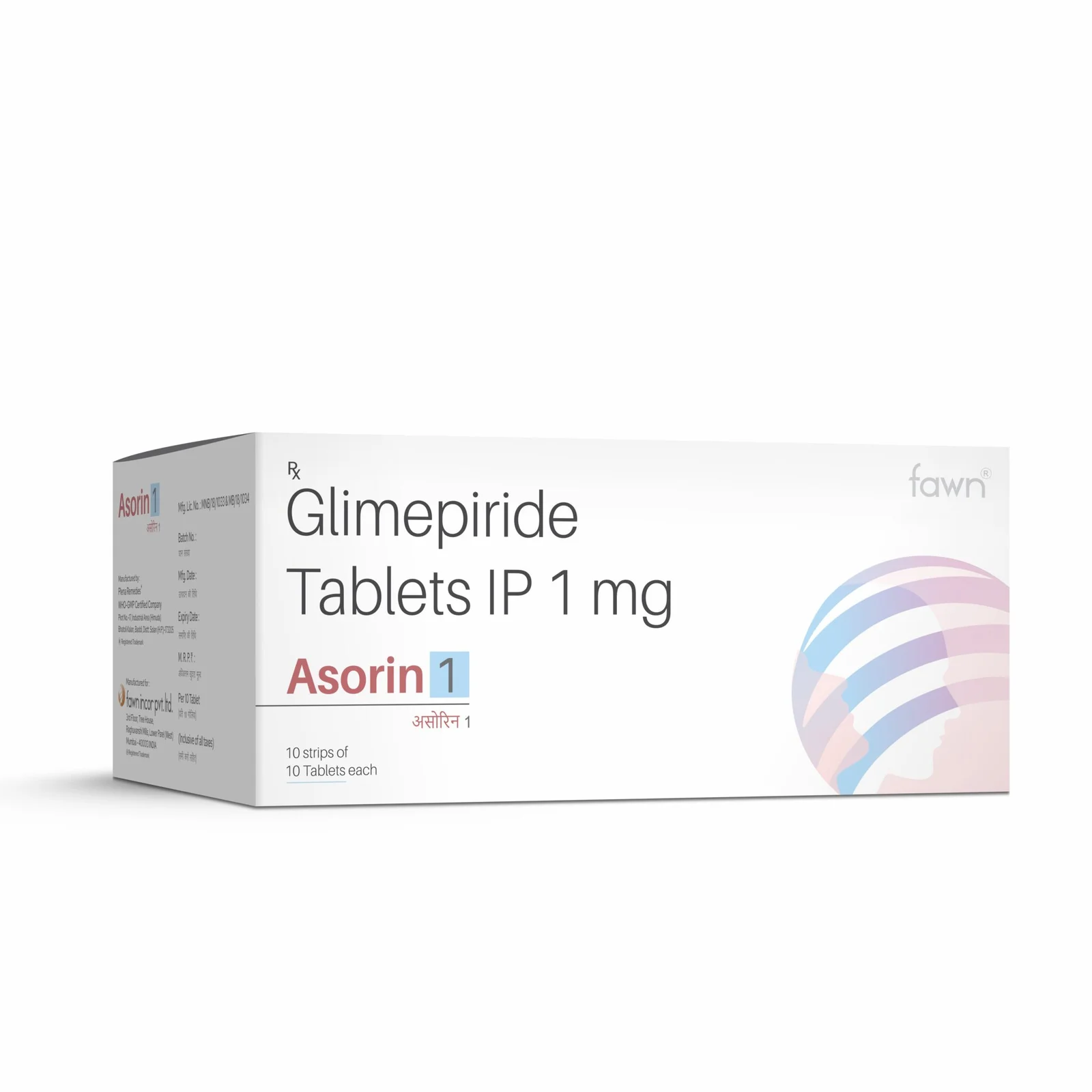 Glimepiride 1 mg Tablets - ASORIN 1 Tablets
