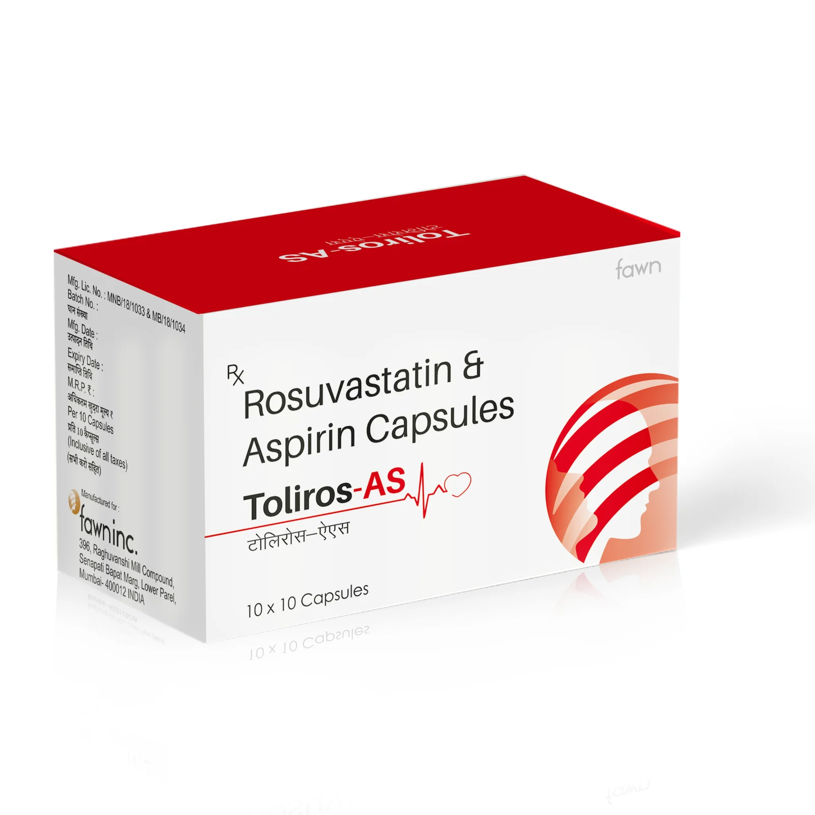 Rosuvastatin & Aspirin Capsules - TOLIROS AS