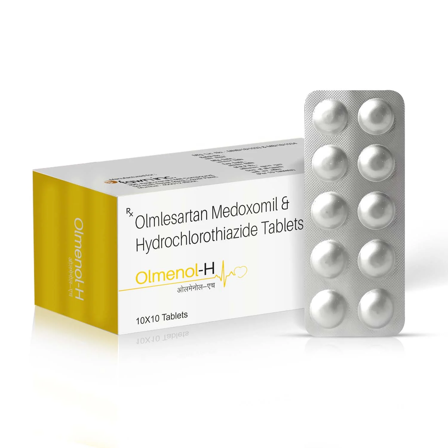 Olmesartan Medoxomil & Hydrochlorothiazide Tablets IP - OLMENOL H