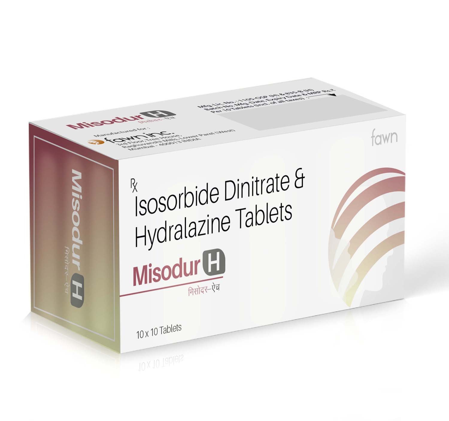 Isosorbide Dinitrate & Hydralazine Tablets - MISODUR H