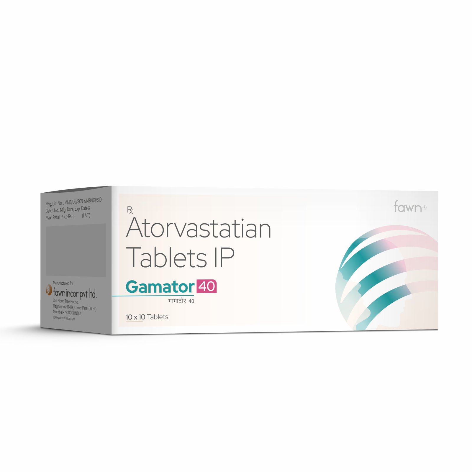 Atorvastatin Tablets IP 40 Mg - GAMATOR 40