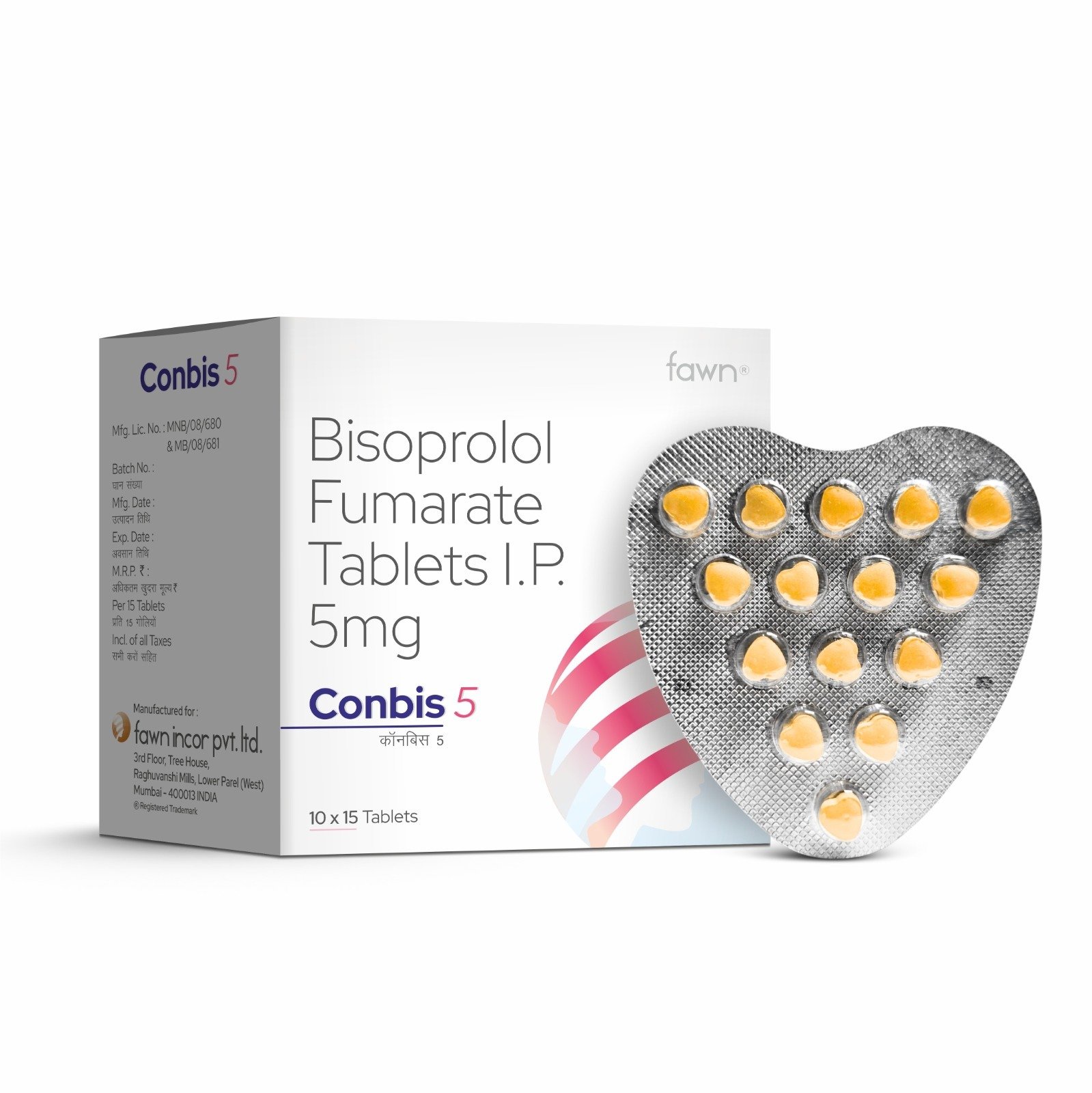 Bisoprolol Fumarate Tablets 5 Mg - CONBIS 5