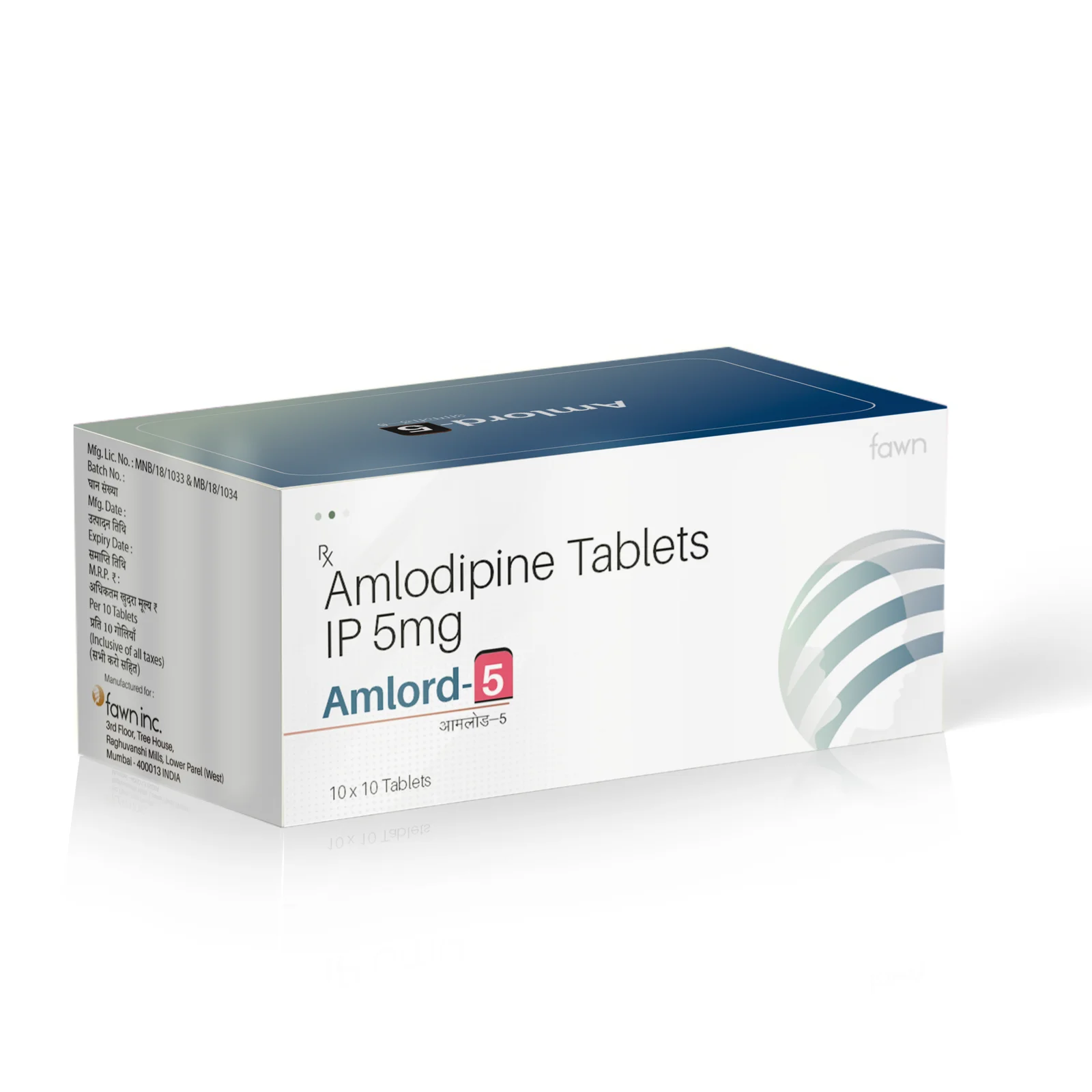 Amlodipine 5 mg Tablets - AMLORD 5
