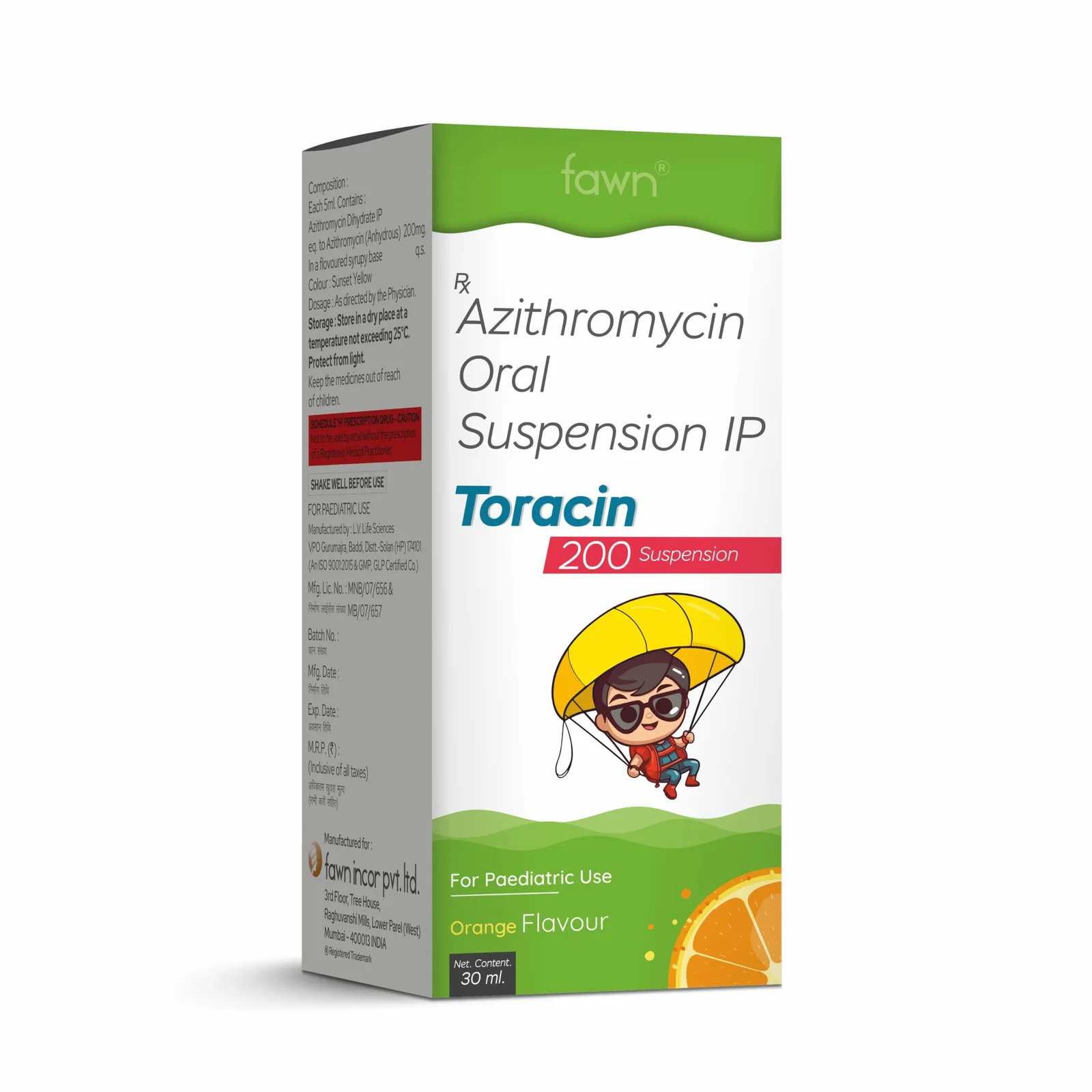 Azithromycin Oral Suspension IP 200 Mg - TORACIN 200