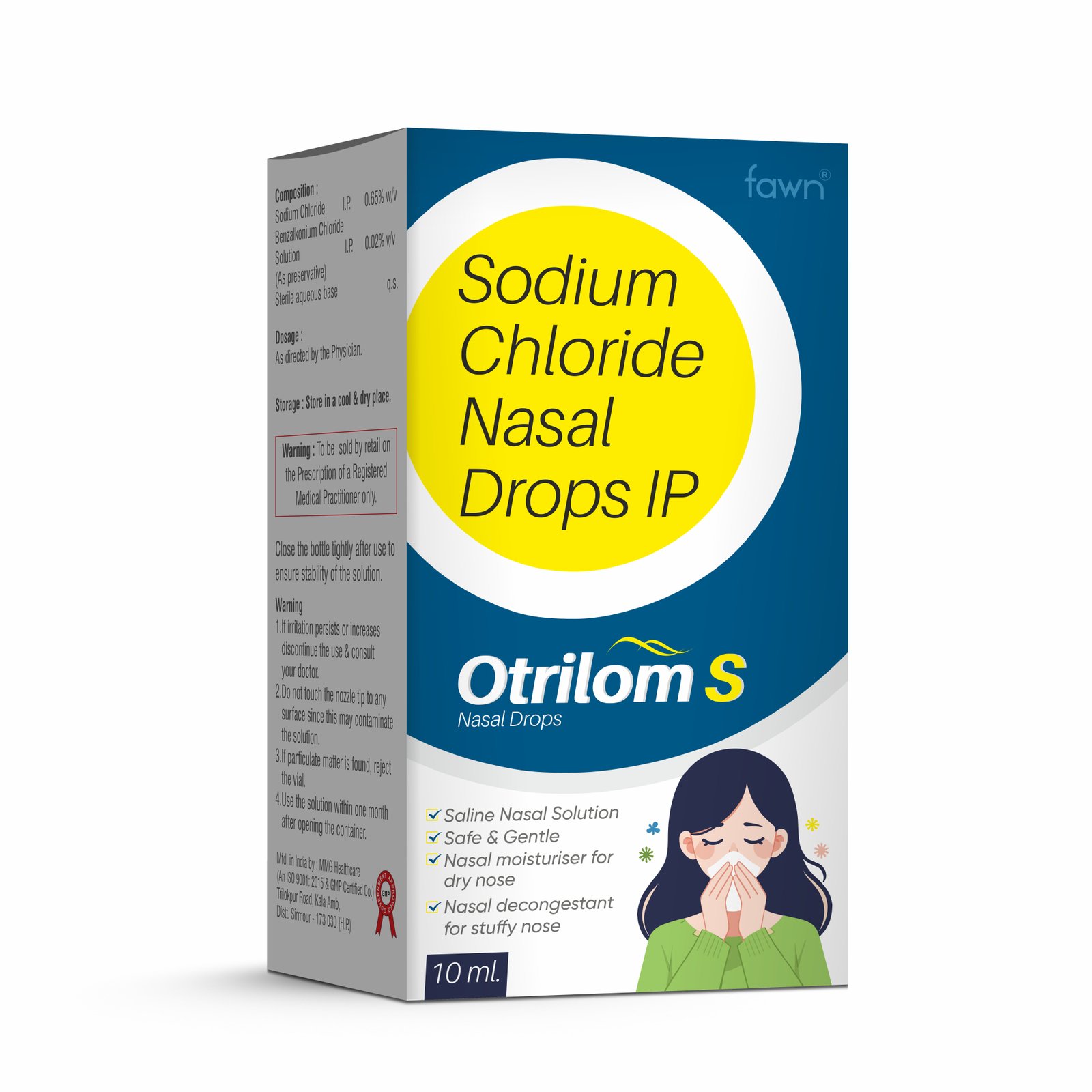 Sodium Chloride Nasal Drops IP - OTRILOM S