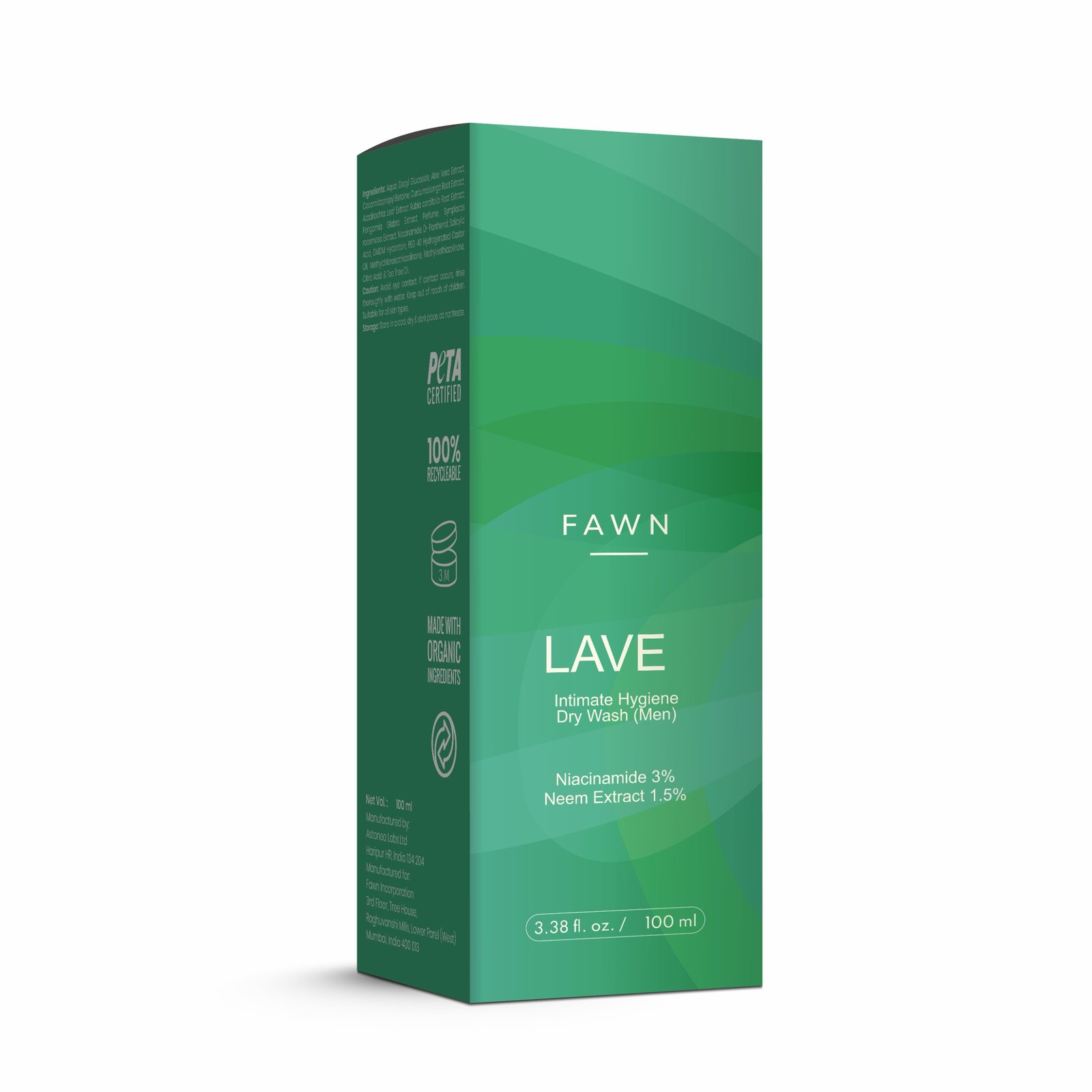 Intimate Hygiene Dry Wash for Men - LAVE Hygiene Dry Wash