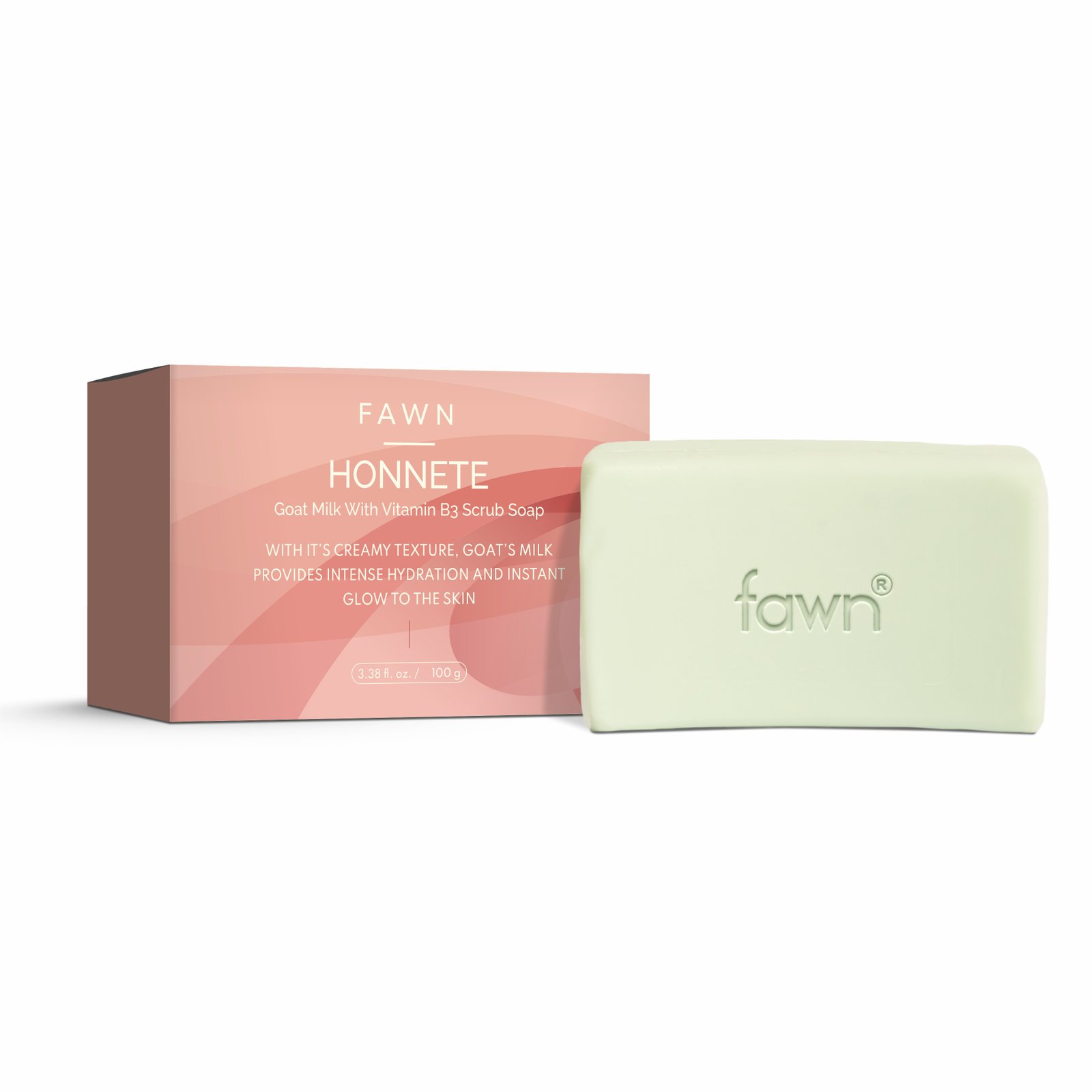 Goat Milk with Vitamin B3 Scrub Soap - HONNETE