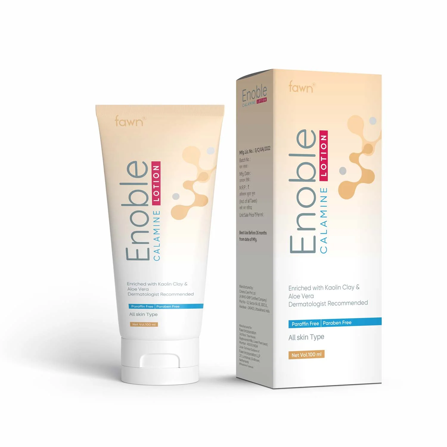 Calamine Kaolin Clay with Aloe Vera Lotion - ENOBLE Lotion