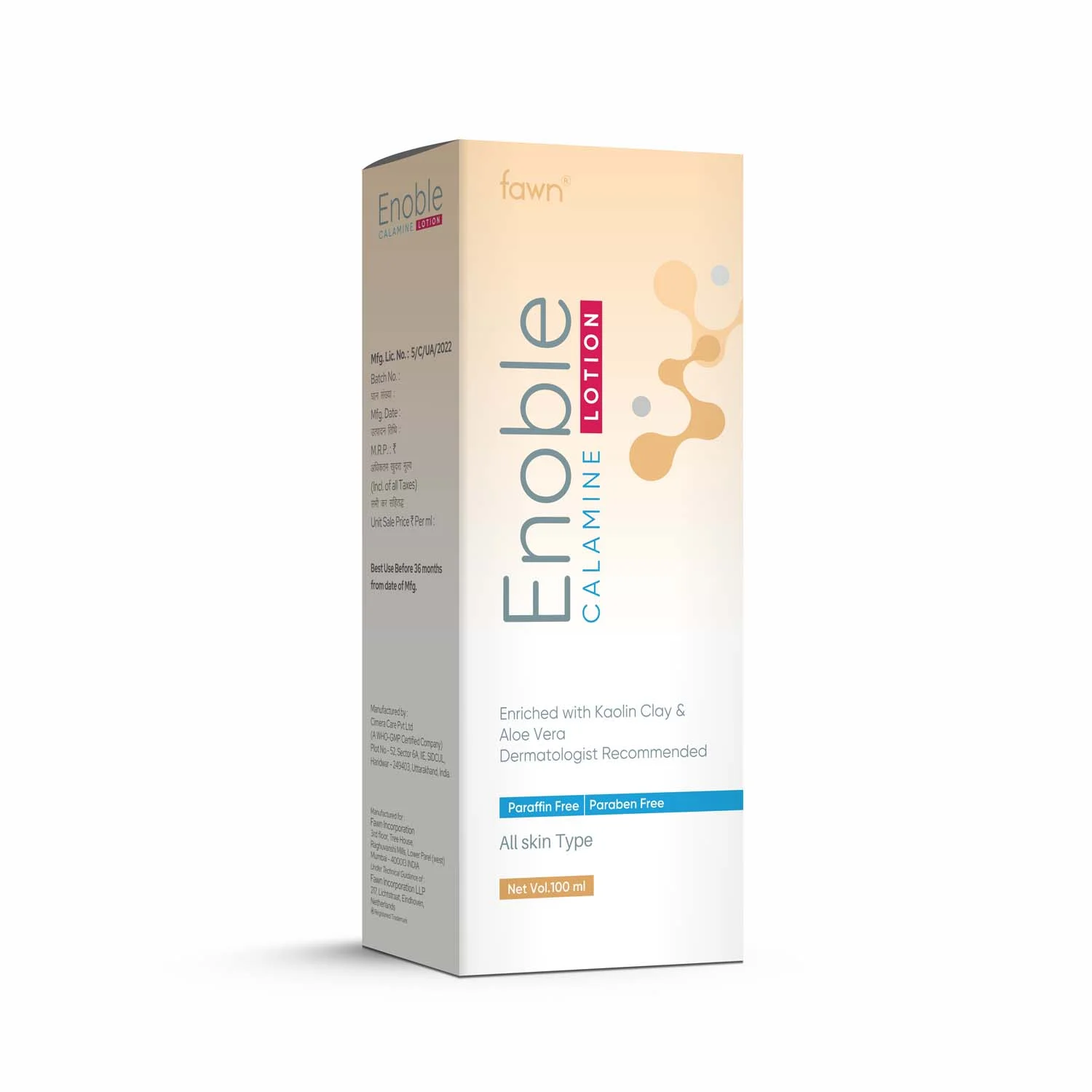 Calamine Kaolin Clay with Aloe Vera Lotion - ENOBLE Lotion