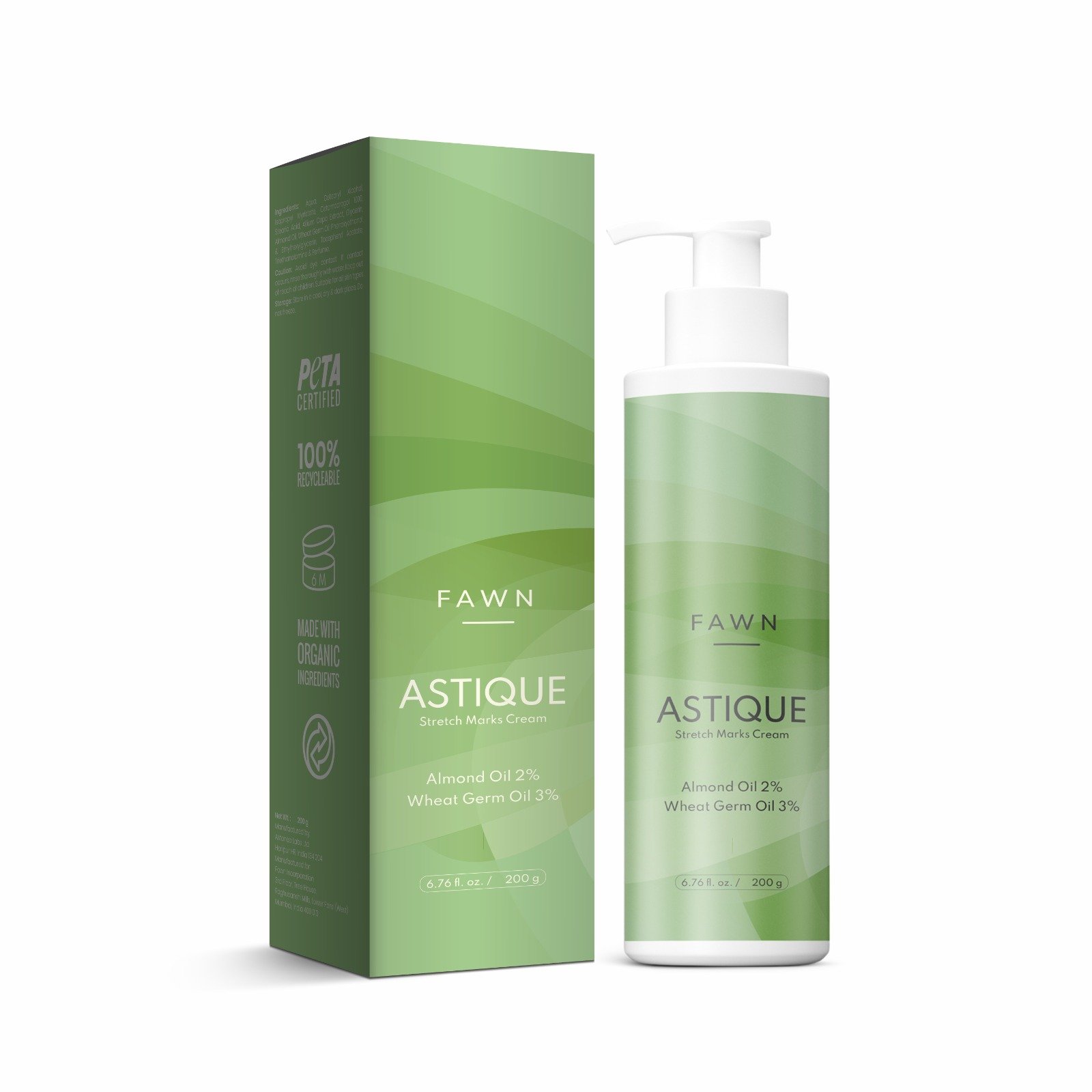Stretch Marks Cream with Almond & Wheat Germ Oil - ASTIQUE