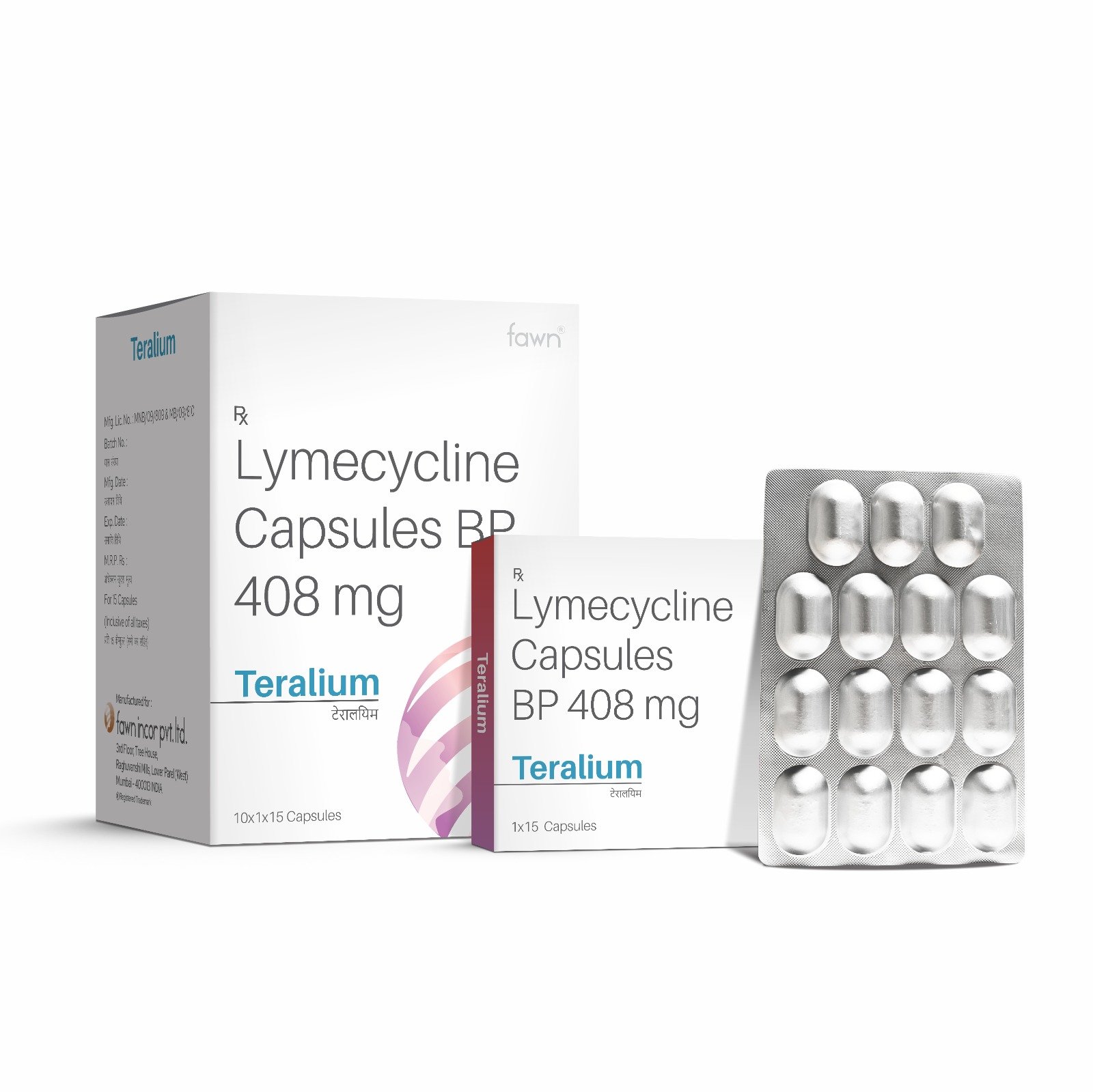 Lymecycline Capsules BP 408 Mg -TERALIUM