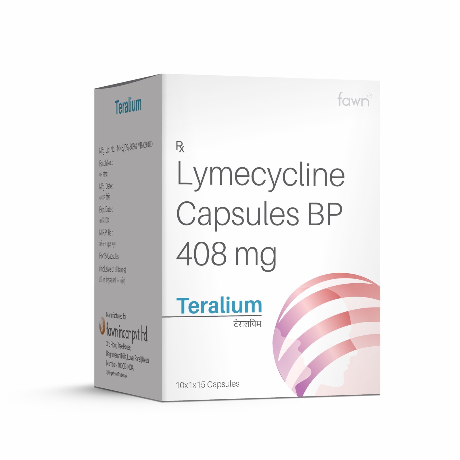 Lymecycline Capsules BP 408 Mg -TERALIUM