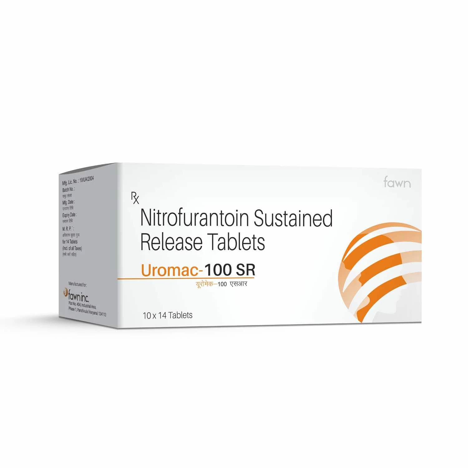 Nitrofurantoin Sustained Release Tablets 100 Mg - UROMAC 100 SR