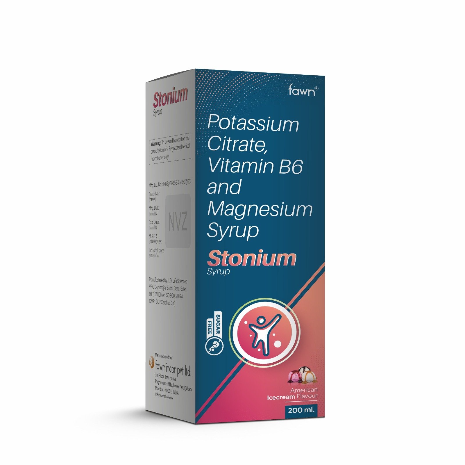 Potassium Citrate, Vitamin B6 & Magnesium Syrup - STONIUM Syrup